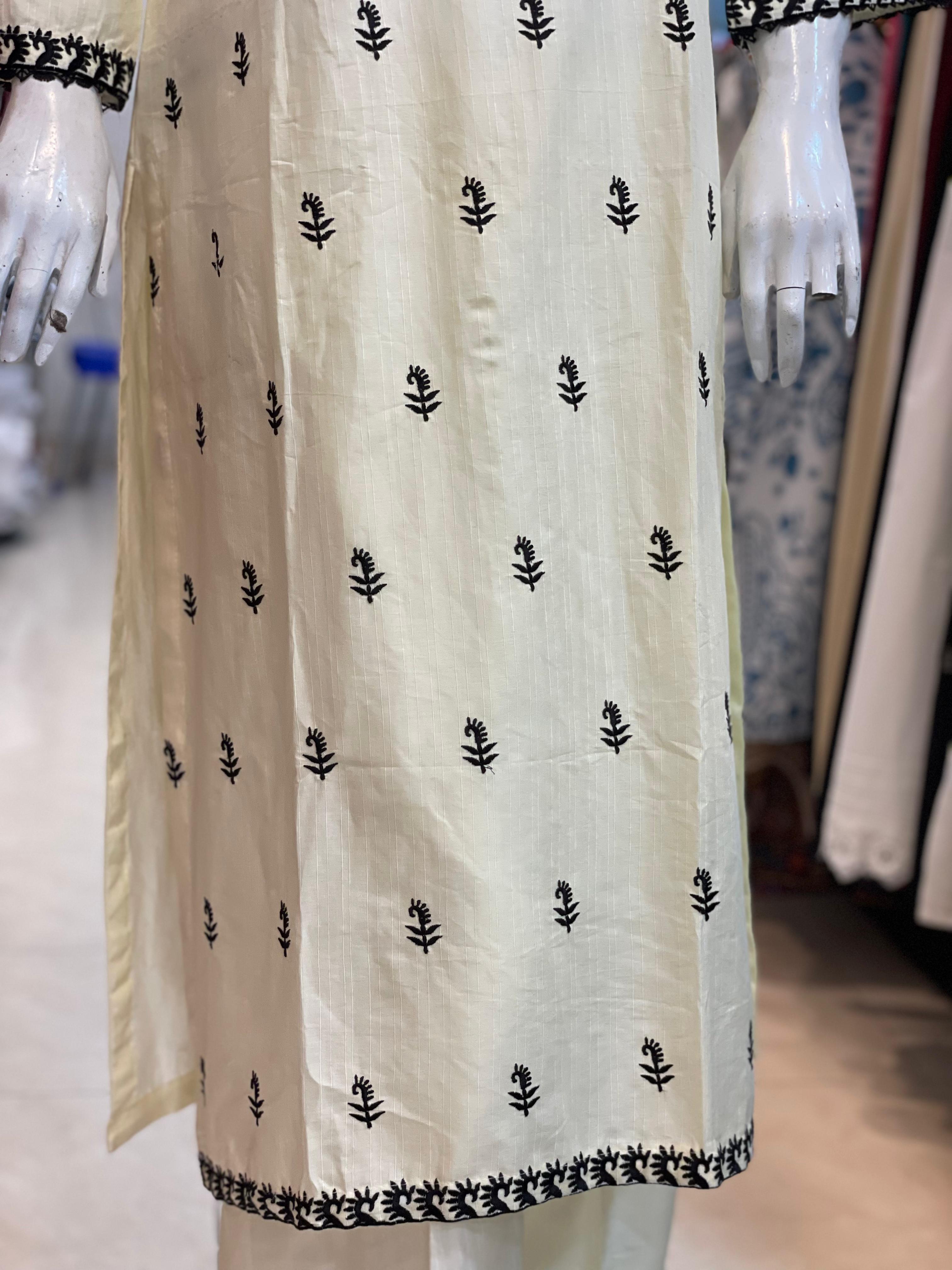 2 PIECE - EMBROIDERED LAWN SUIT