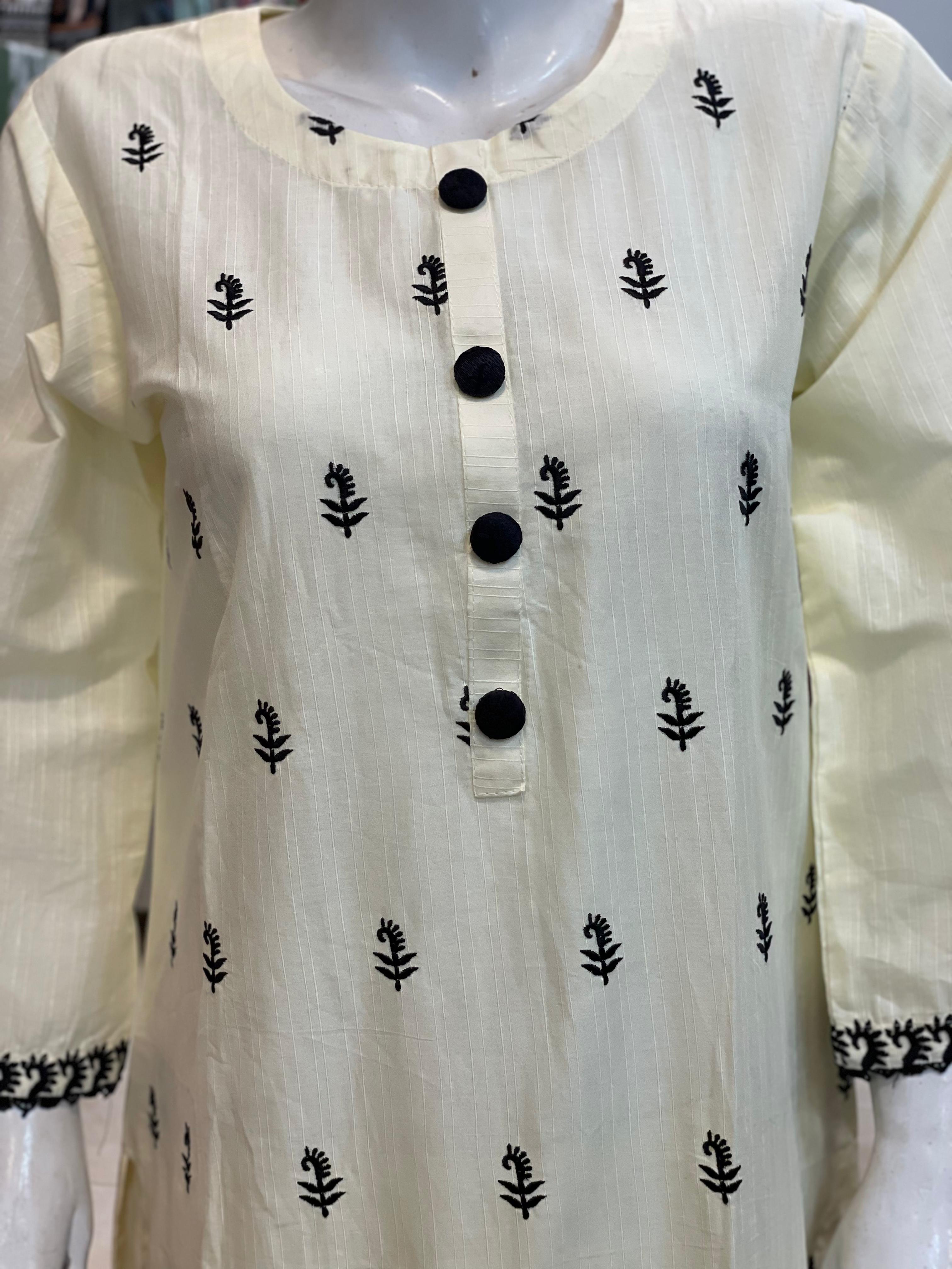 2 PIECE - EMBROIDERED LAWN SUIT