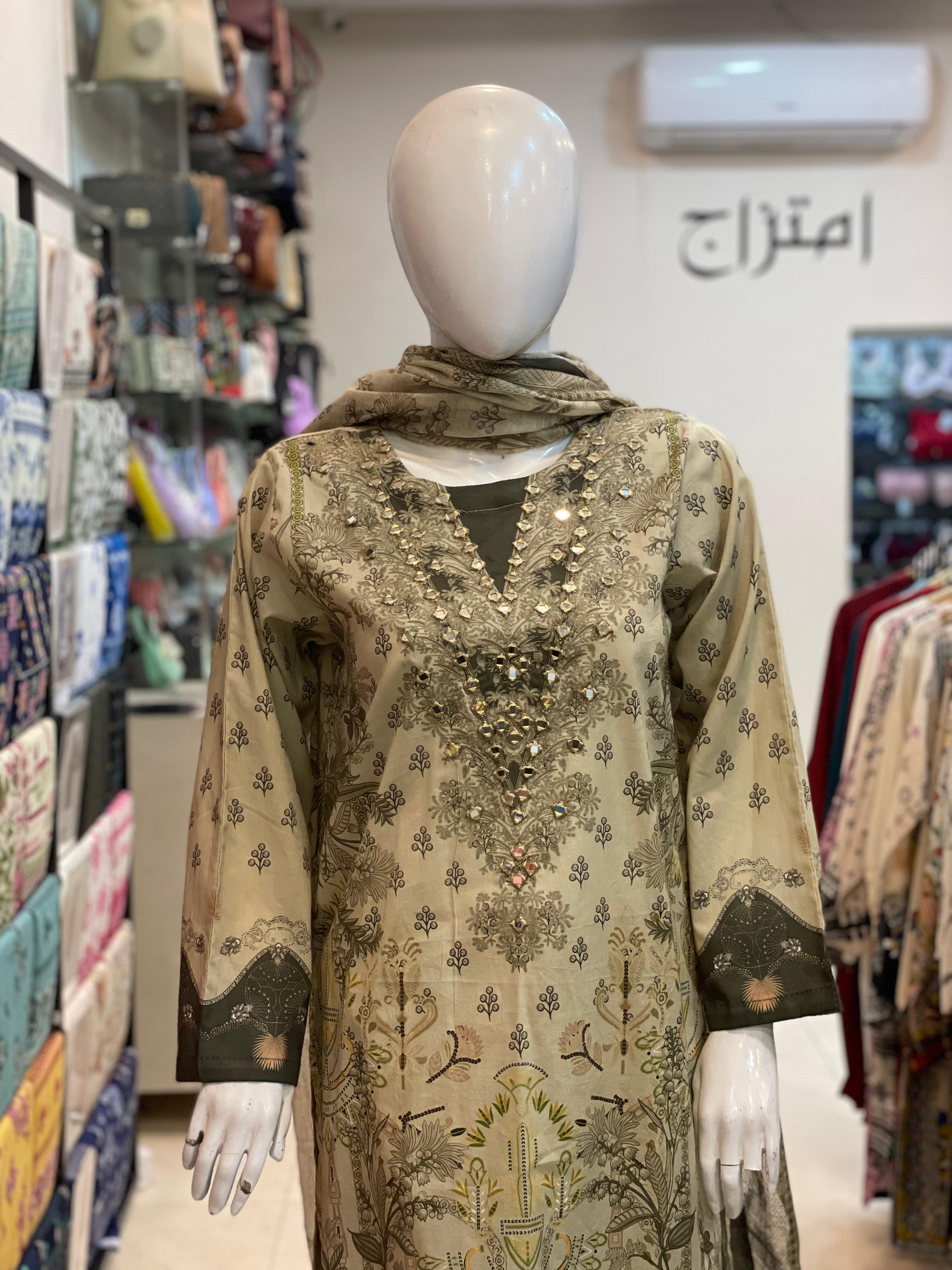 3 PIECE - EMBROIDERED LAWN SUIT