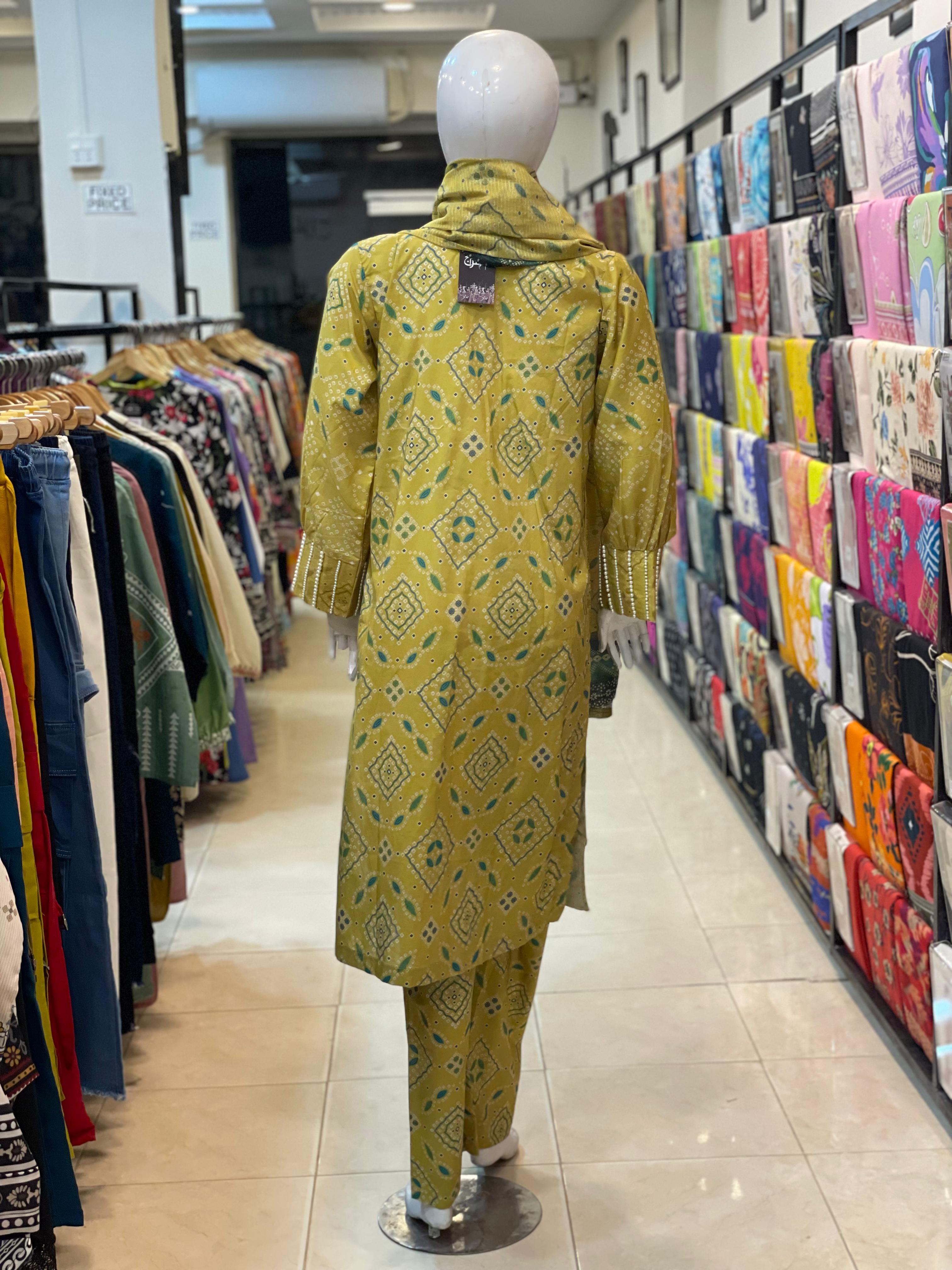 3 PIECE - EMBROIDERED LAWN SUIT