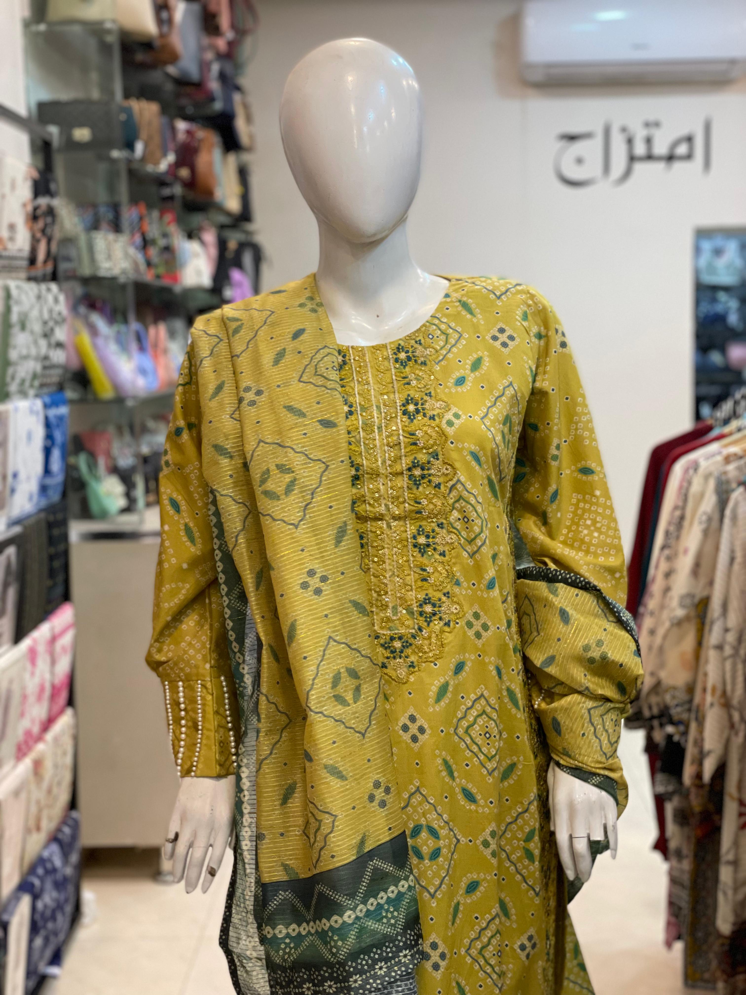 3 PIECE - EMBROIDERED LAWN SUIT