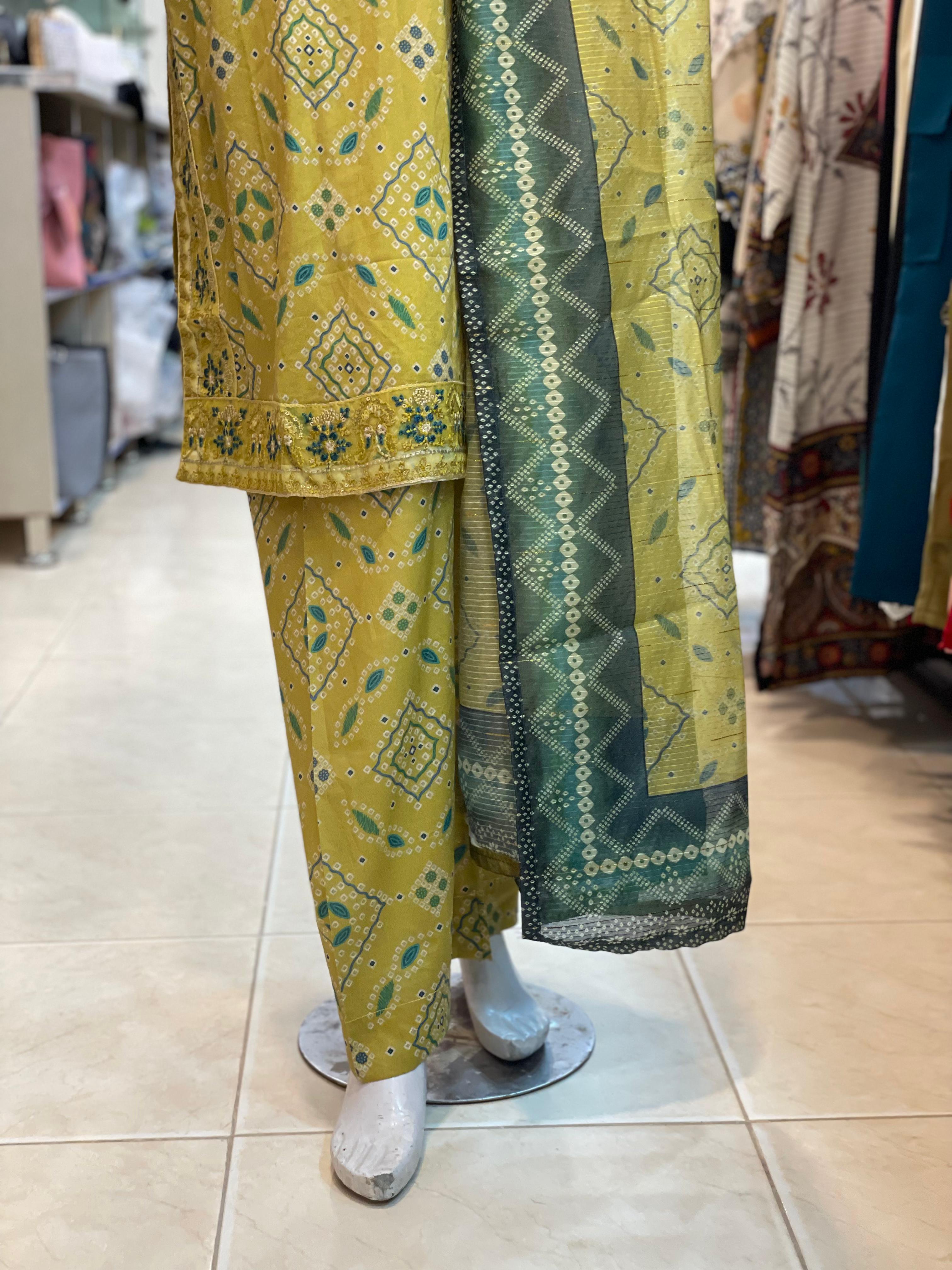 3 PIECE - EMBROIDERED LAWN SUIT