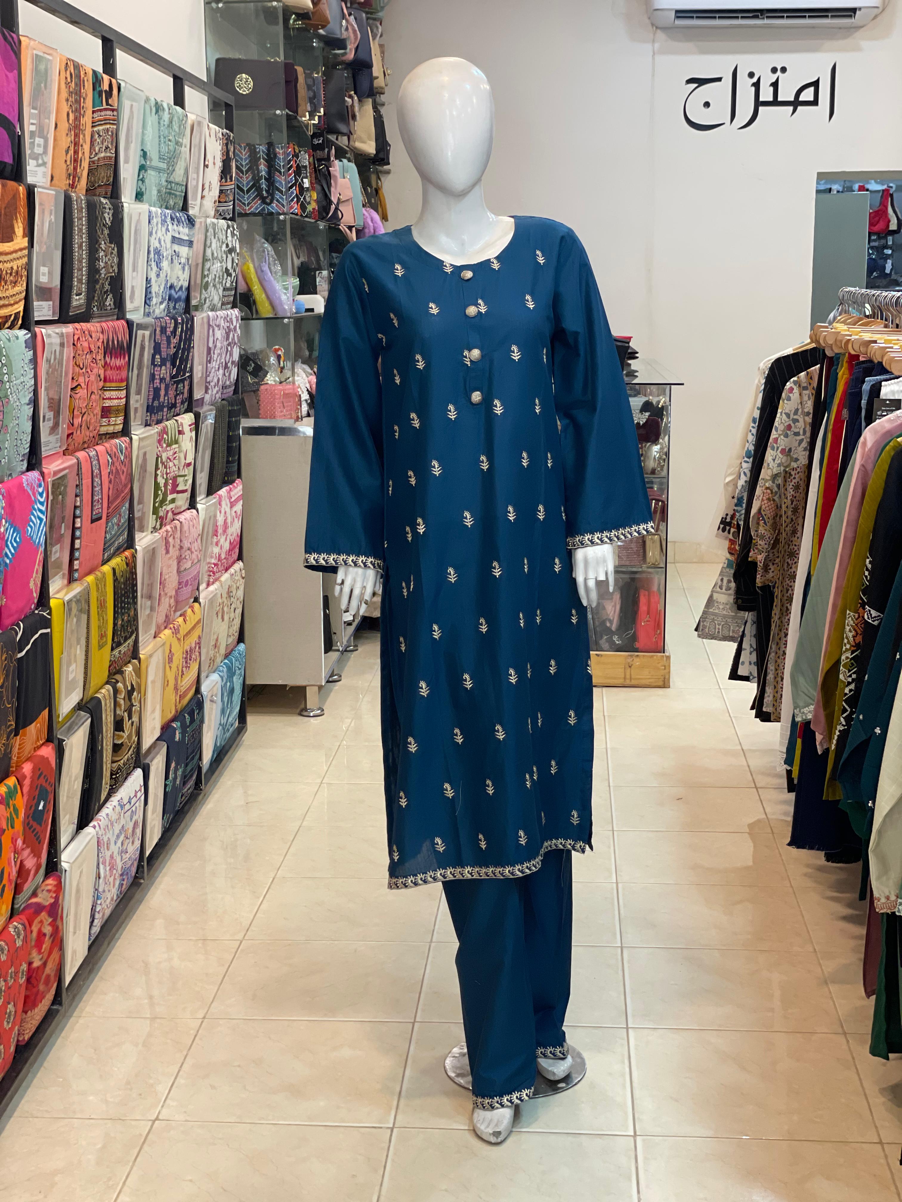 2 PIECE - EMBROIDERED LAWN SUIT