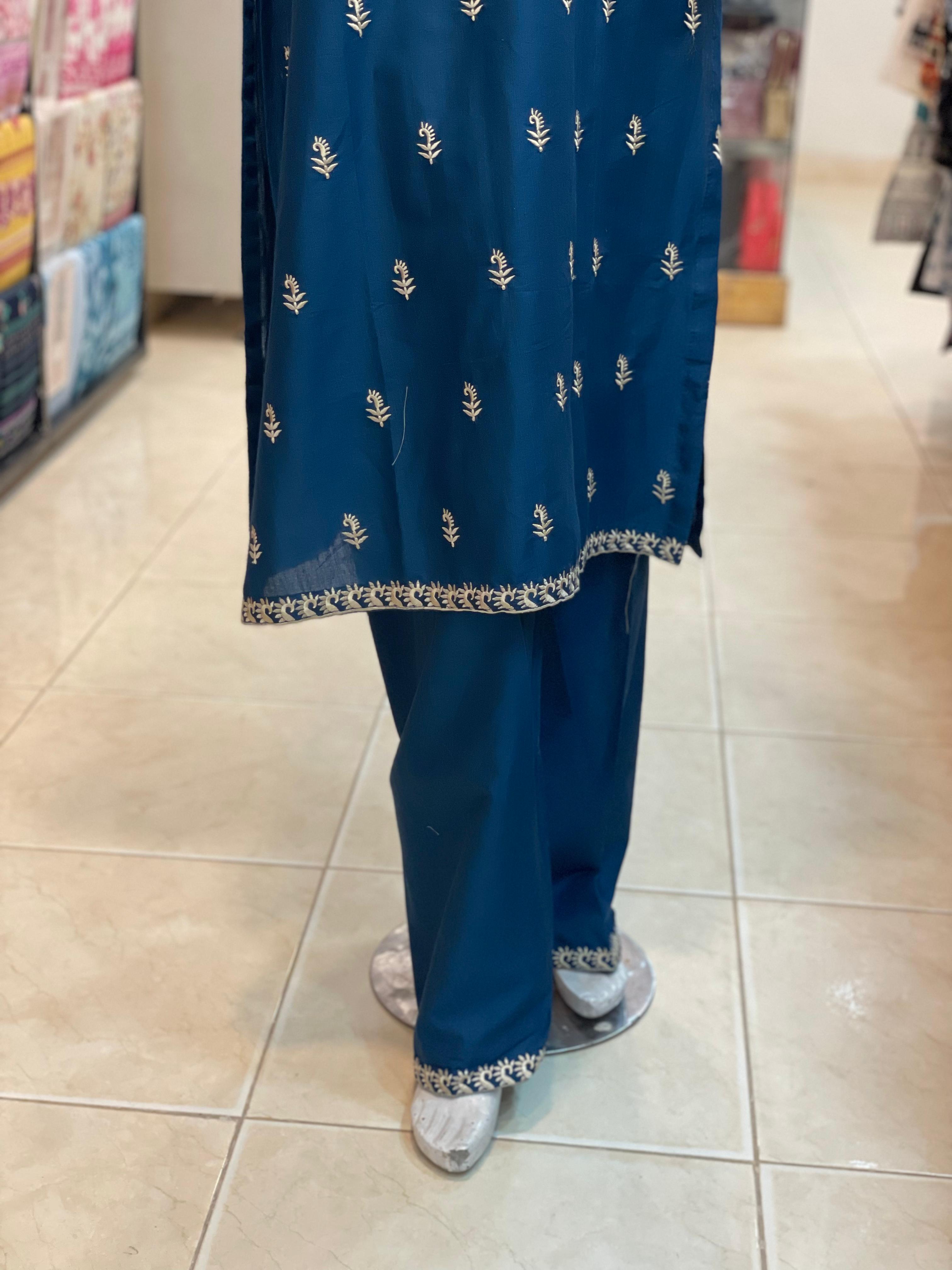 2 PIECE - EMBROIDERED LAWN SUIT