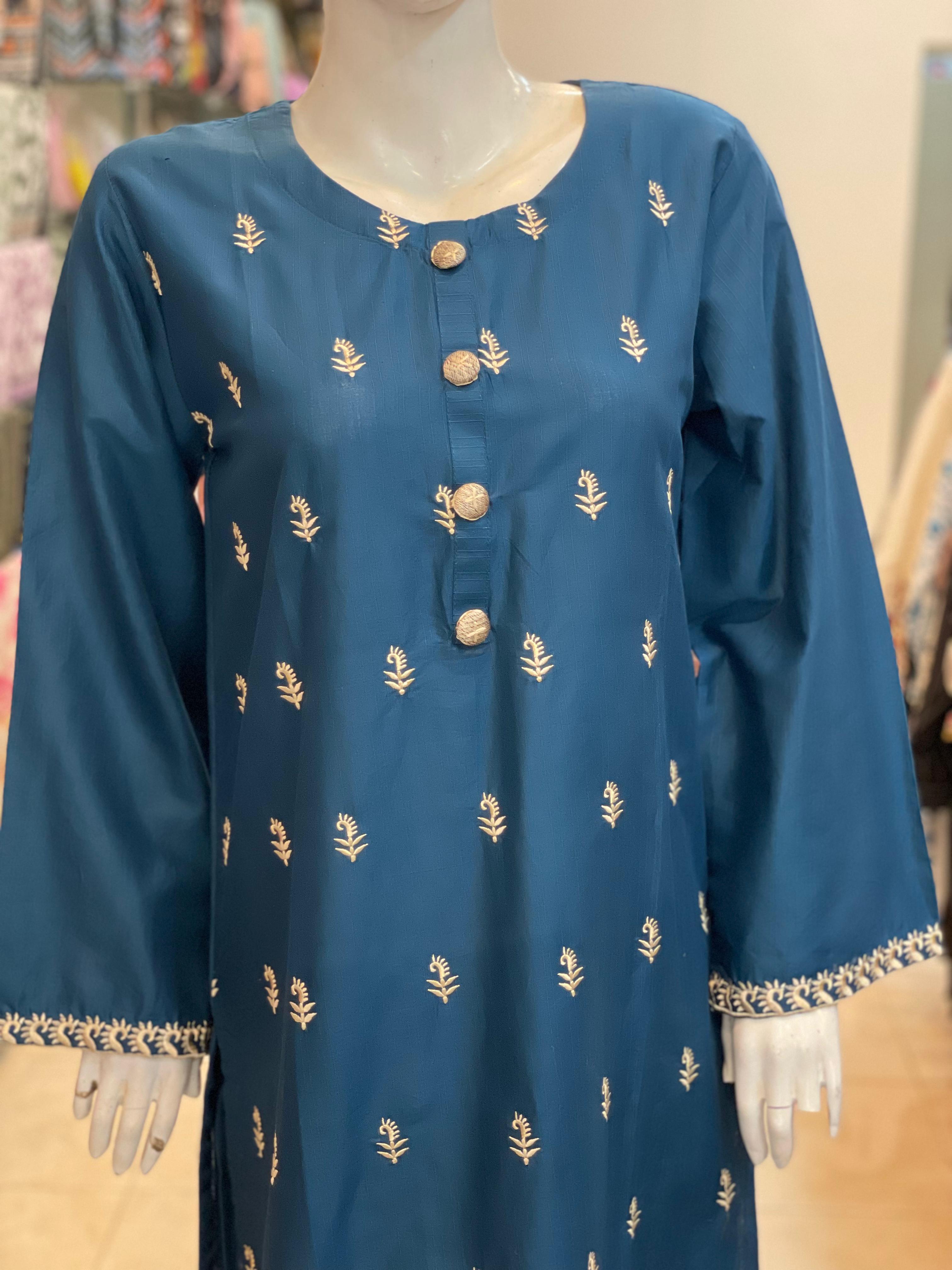 2 PIECE - EMBROIDERED LAWN SUIT