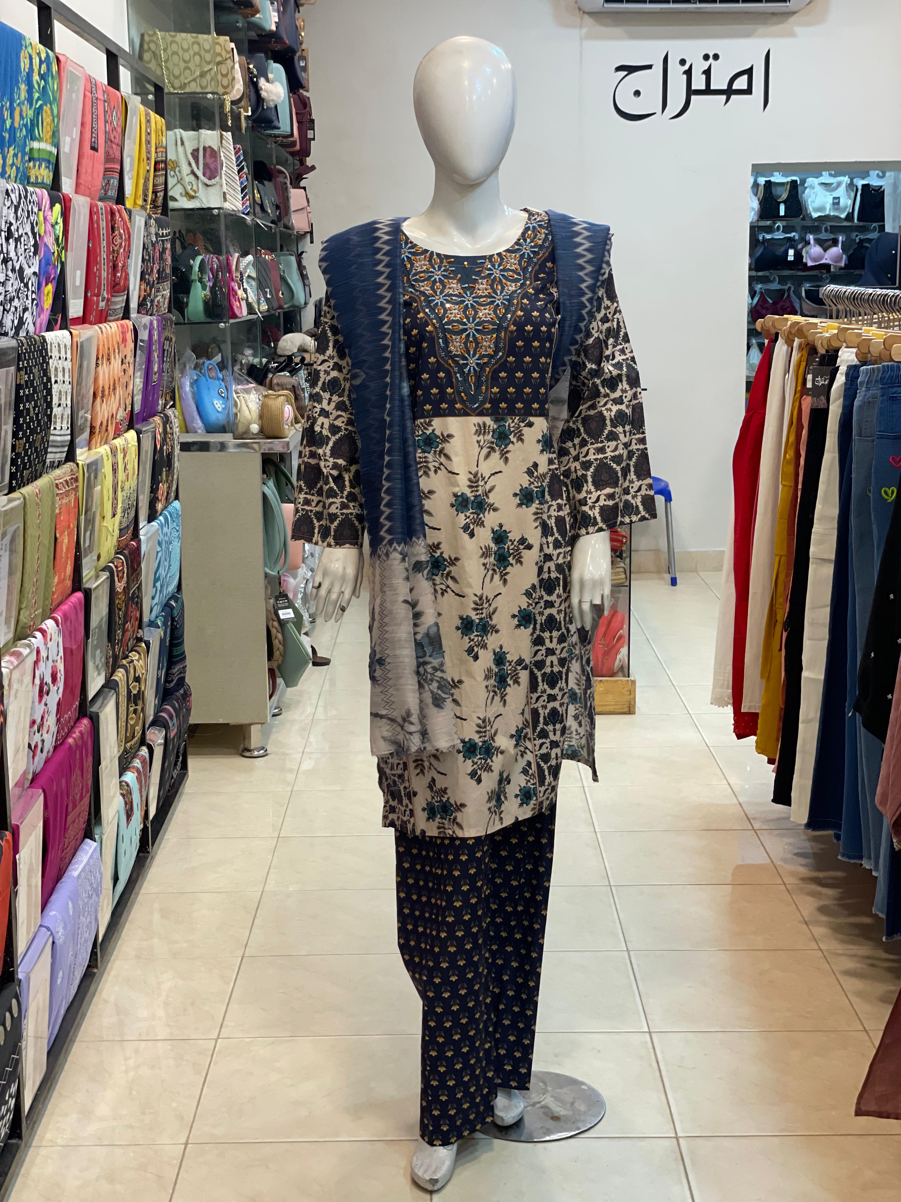 3 PIECE - EMBROIDERED LAWN SUIT