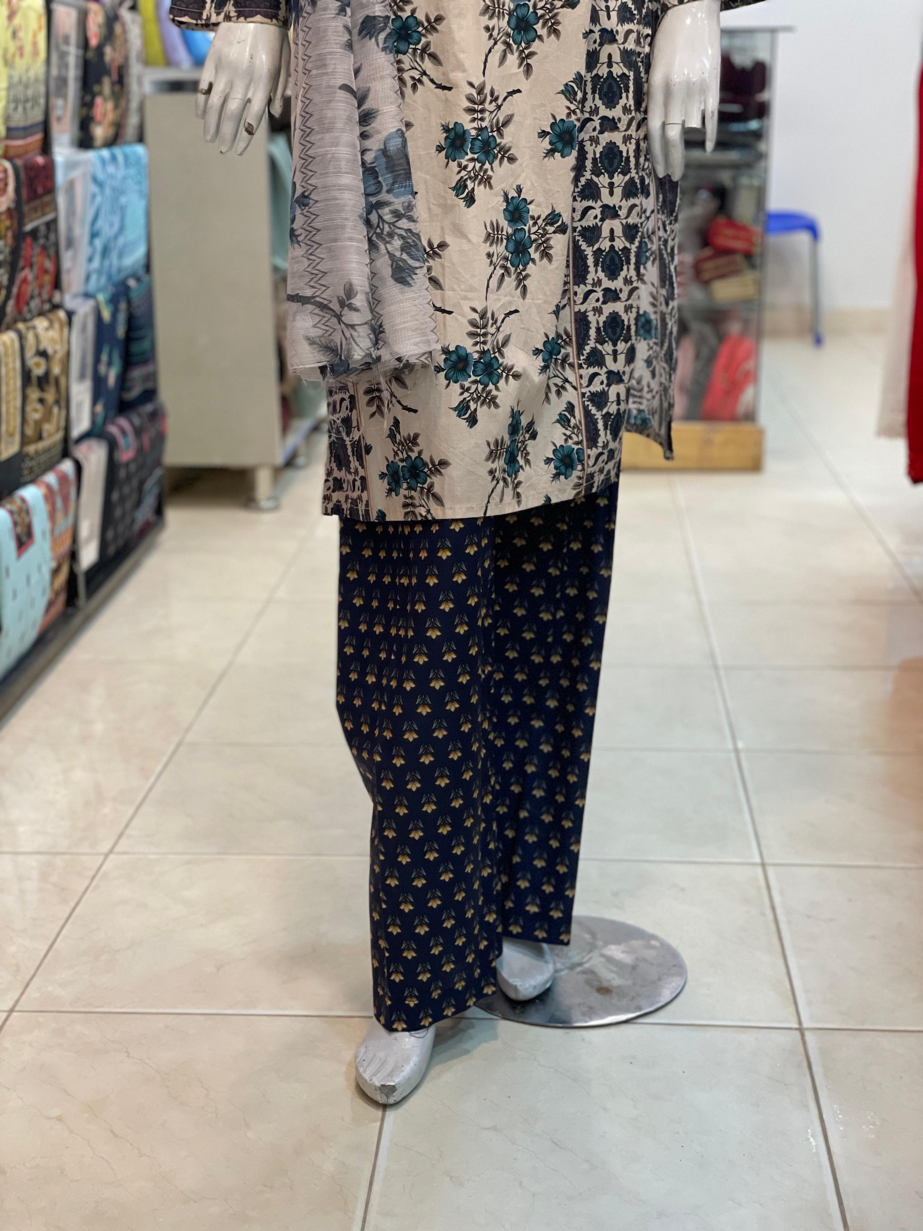 3 PIECE - EMBROIDERED LAWN SUIT