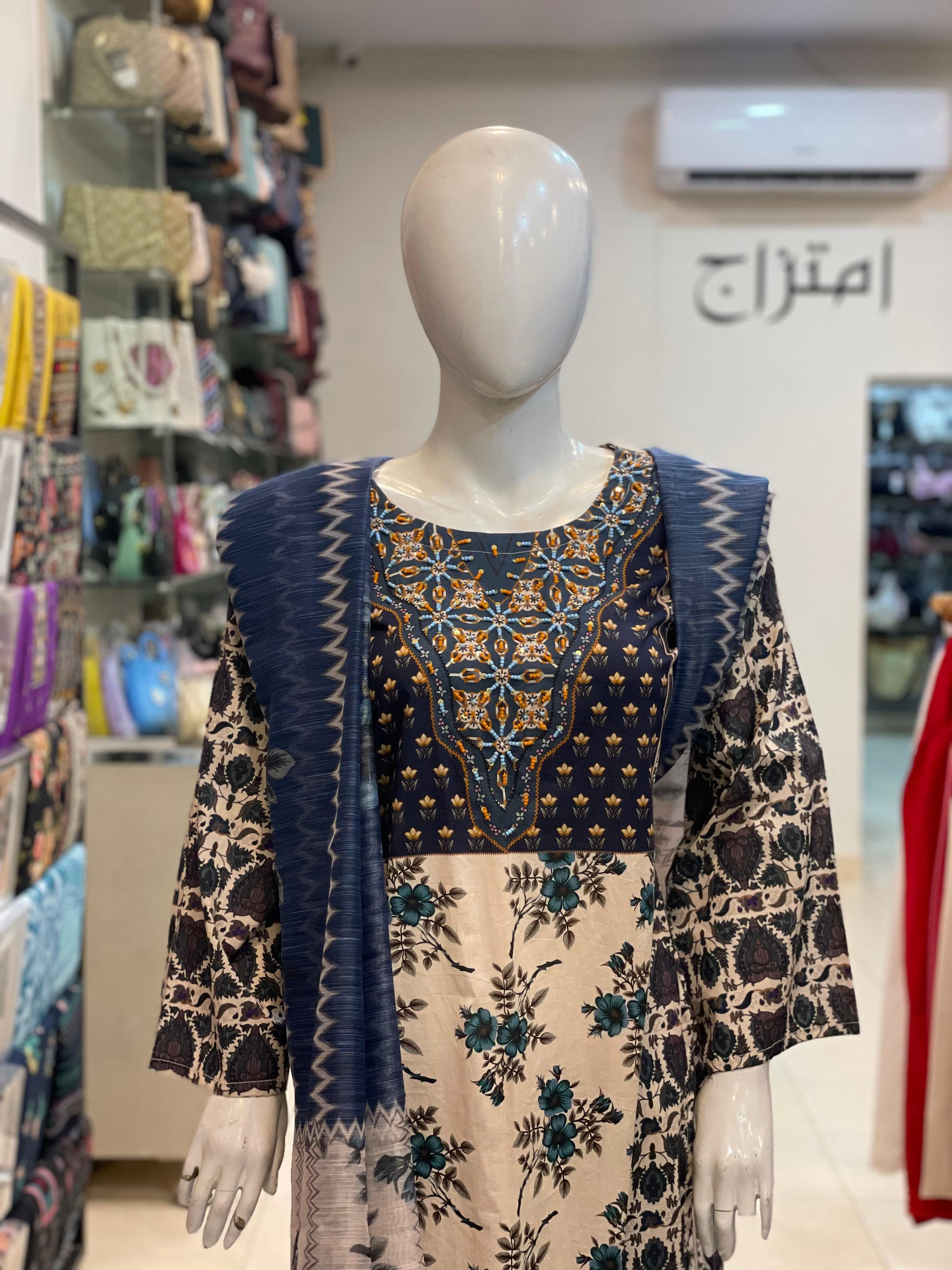 3 PIECE - EMBROIDERED LAWN SUIT