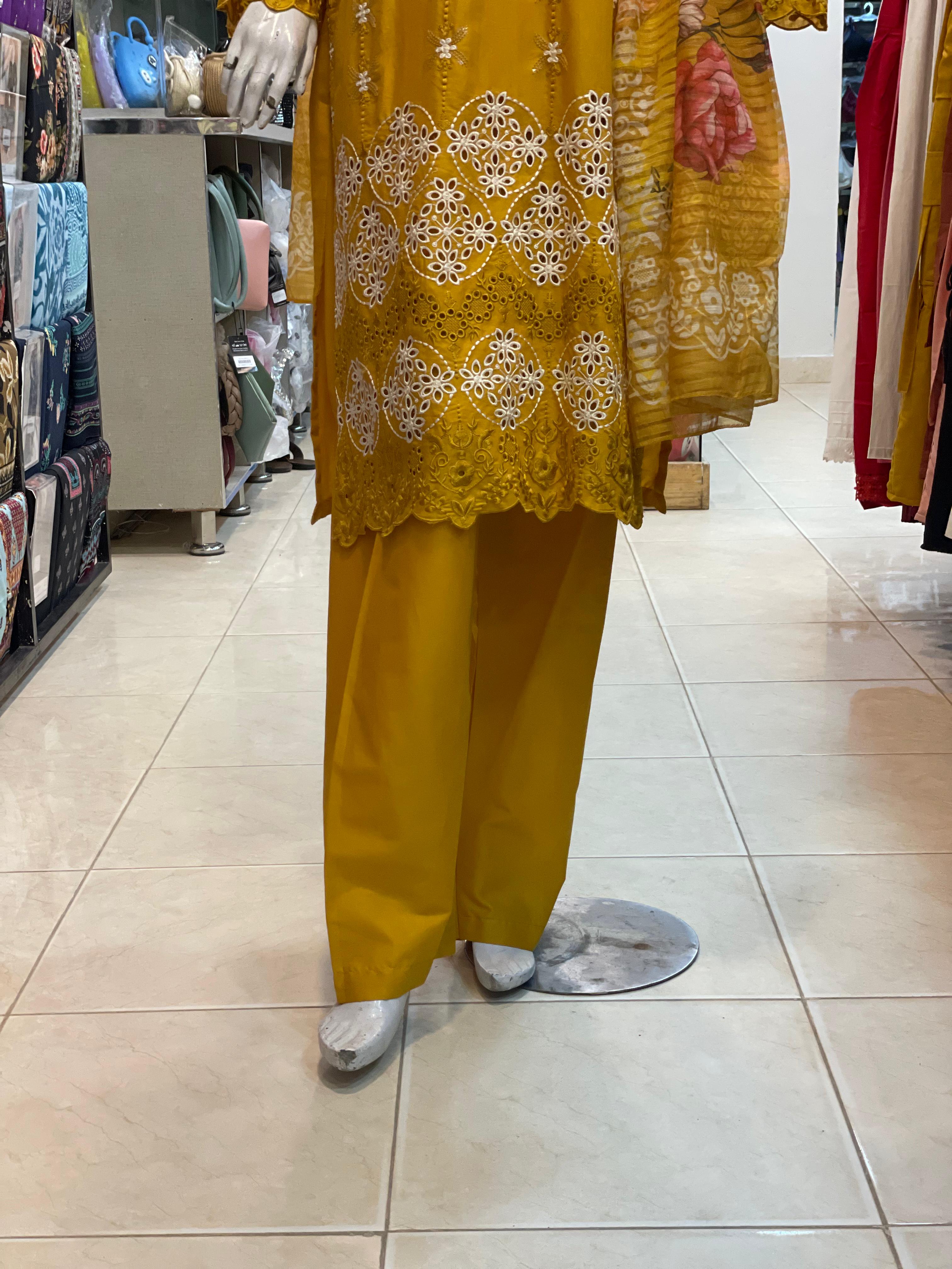 3 PIECE - EMBROIDERED LAWN SUIT