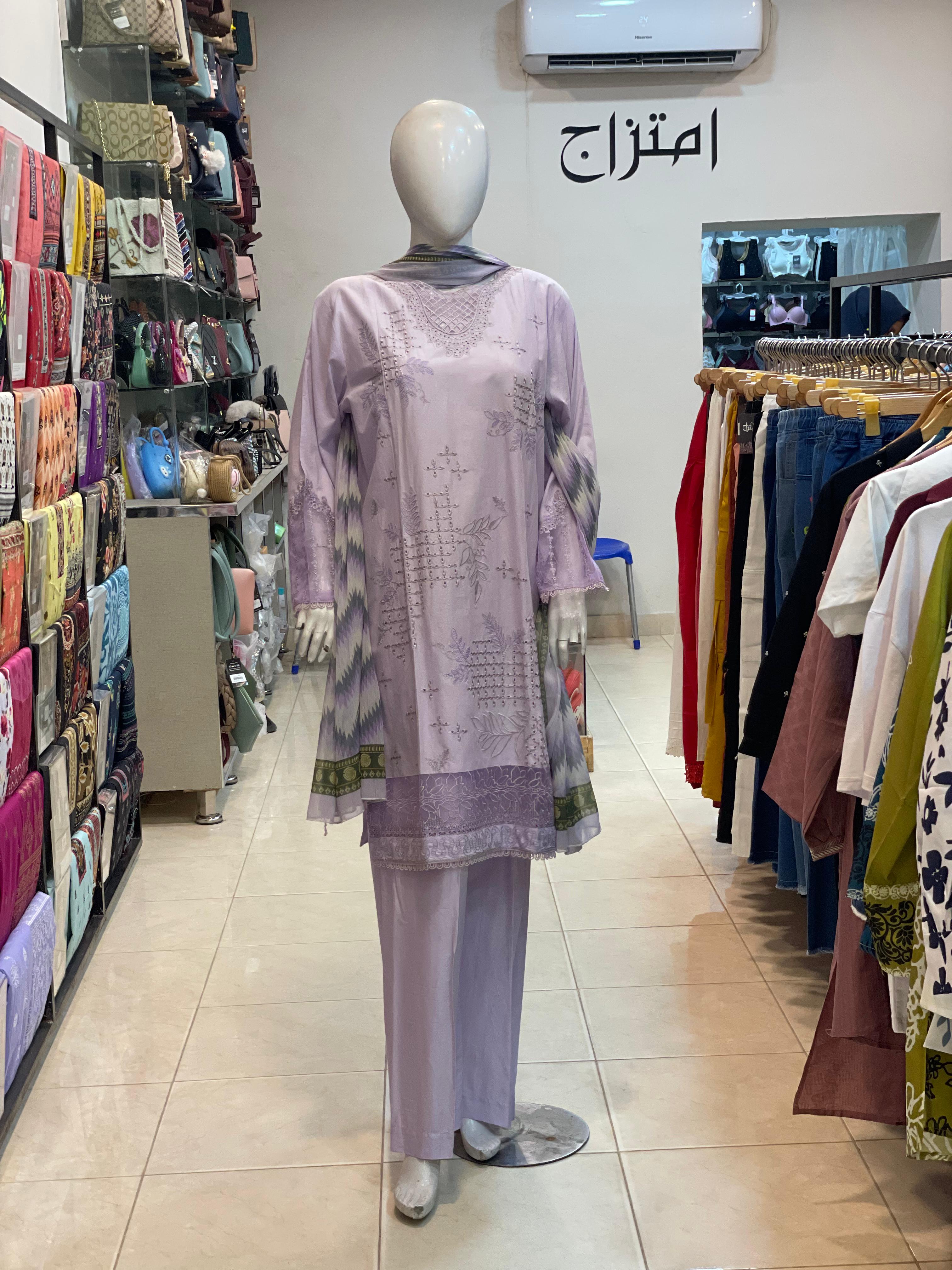 3 PIECE - EMBROIDERED LAWN SUIT