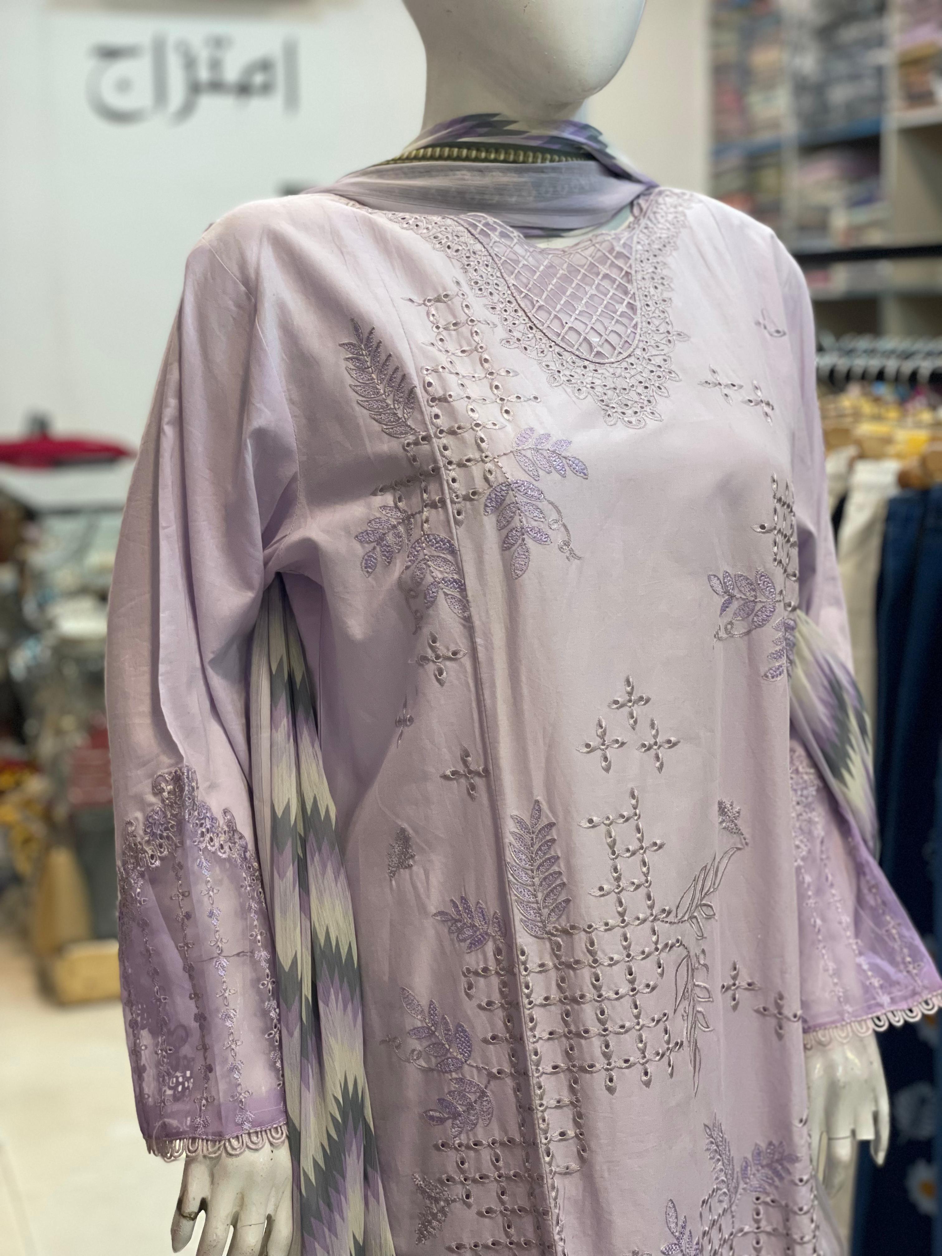 3 PIECE - EMBROIDERED LAWN SUIT