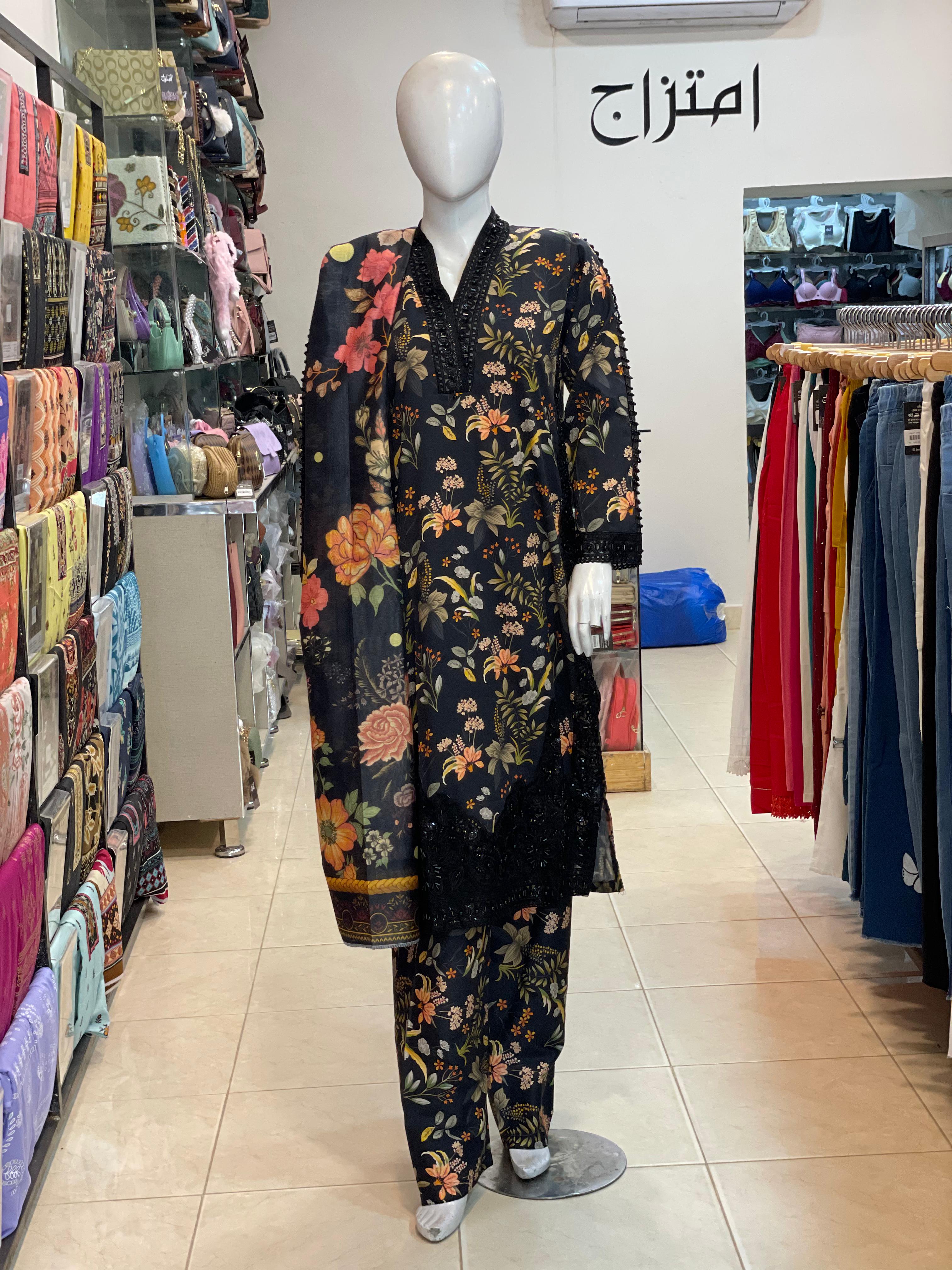 3 PIECE - EMBROIDERED CORDUROY SUIT