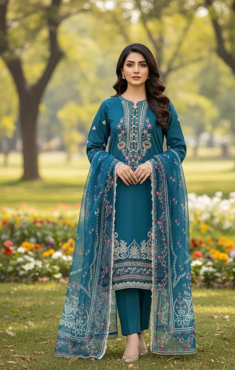 Embroided Stitch 3pc