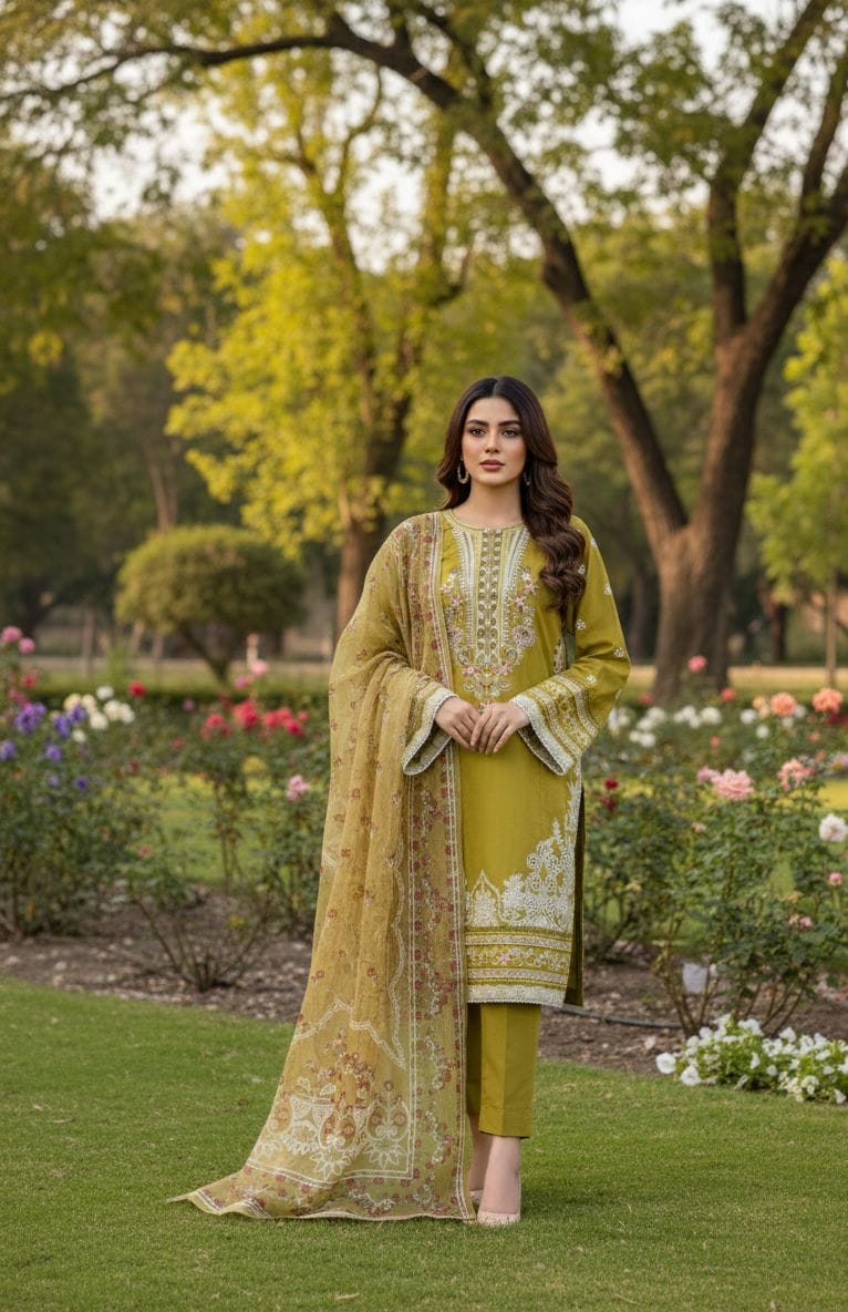 Embroided Stitch 3pc