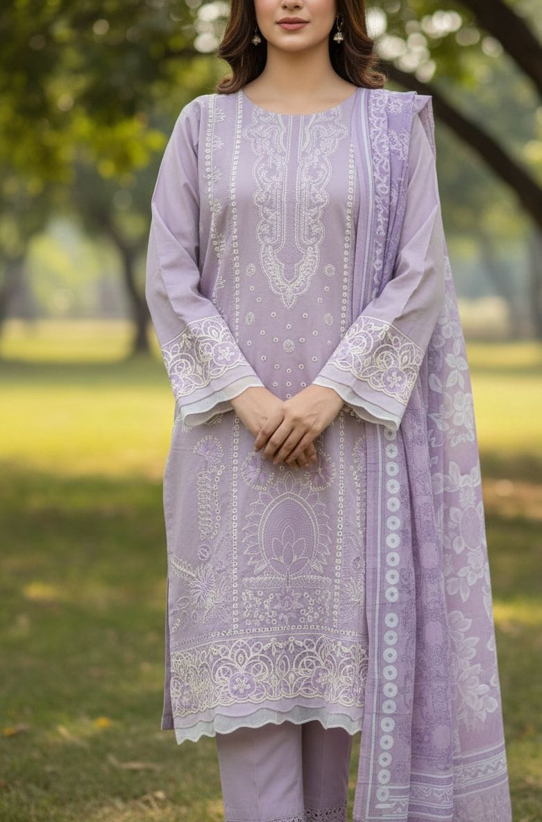 Embroided Stitch 3pc