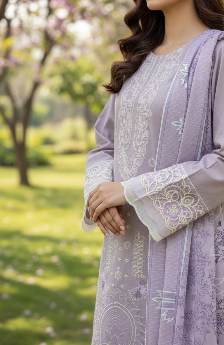 Embroided Stitch 3pc