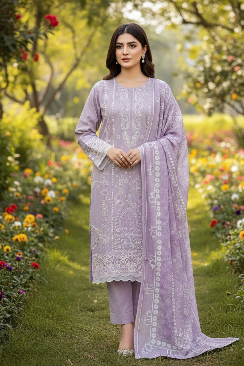 Embroided Stitch 3pc