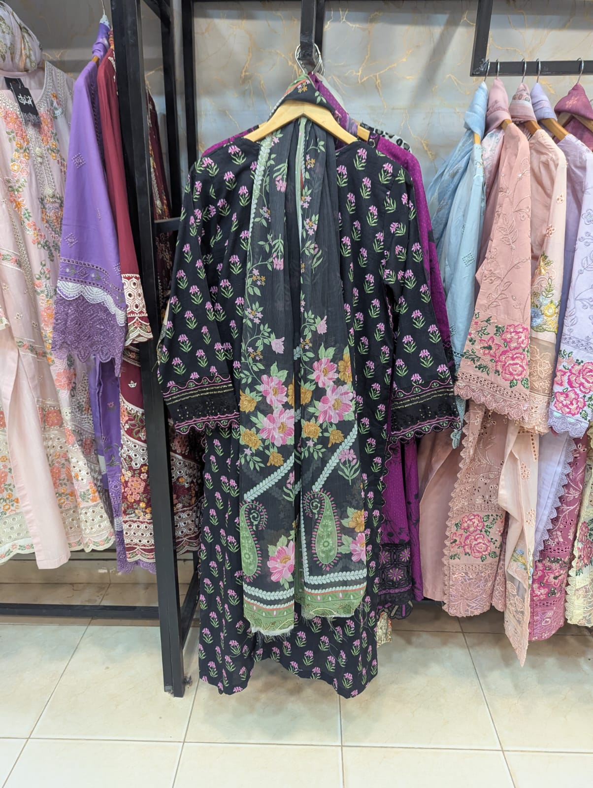 Embroidered Stitch 3pc
