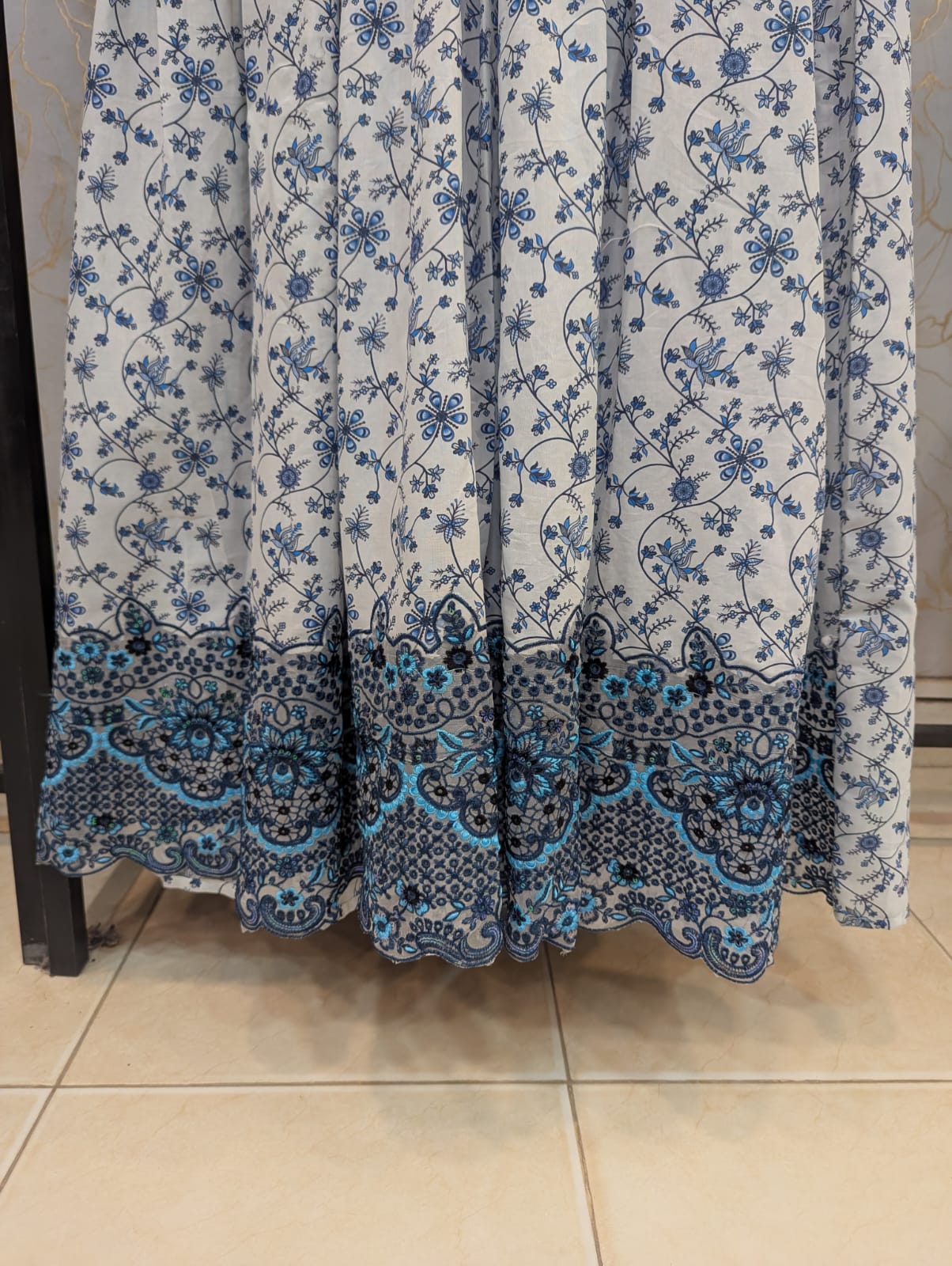 Embroidered Frock 3pc