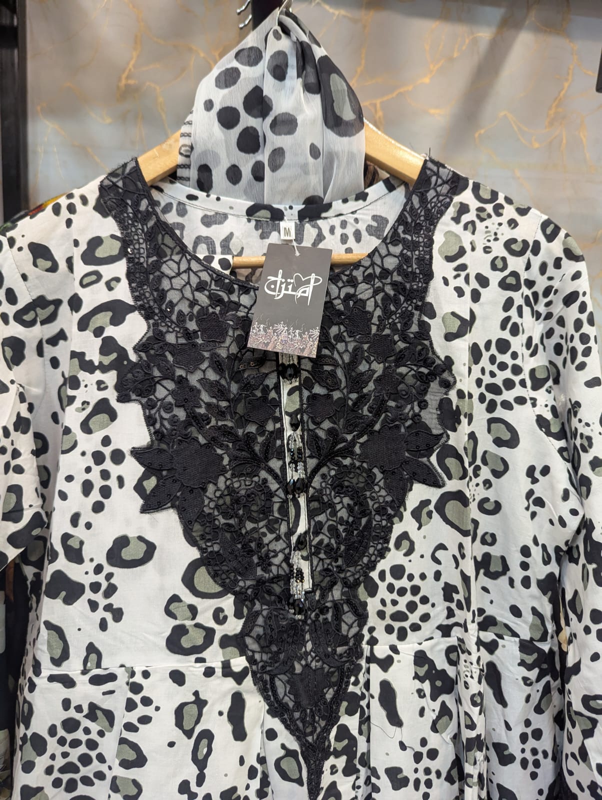 Embroidered Frock 3pc