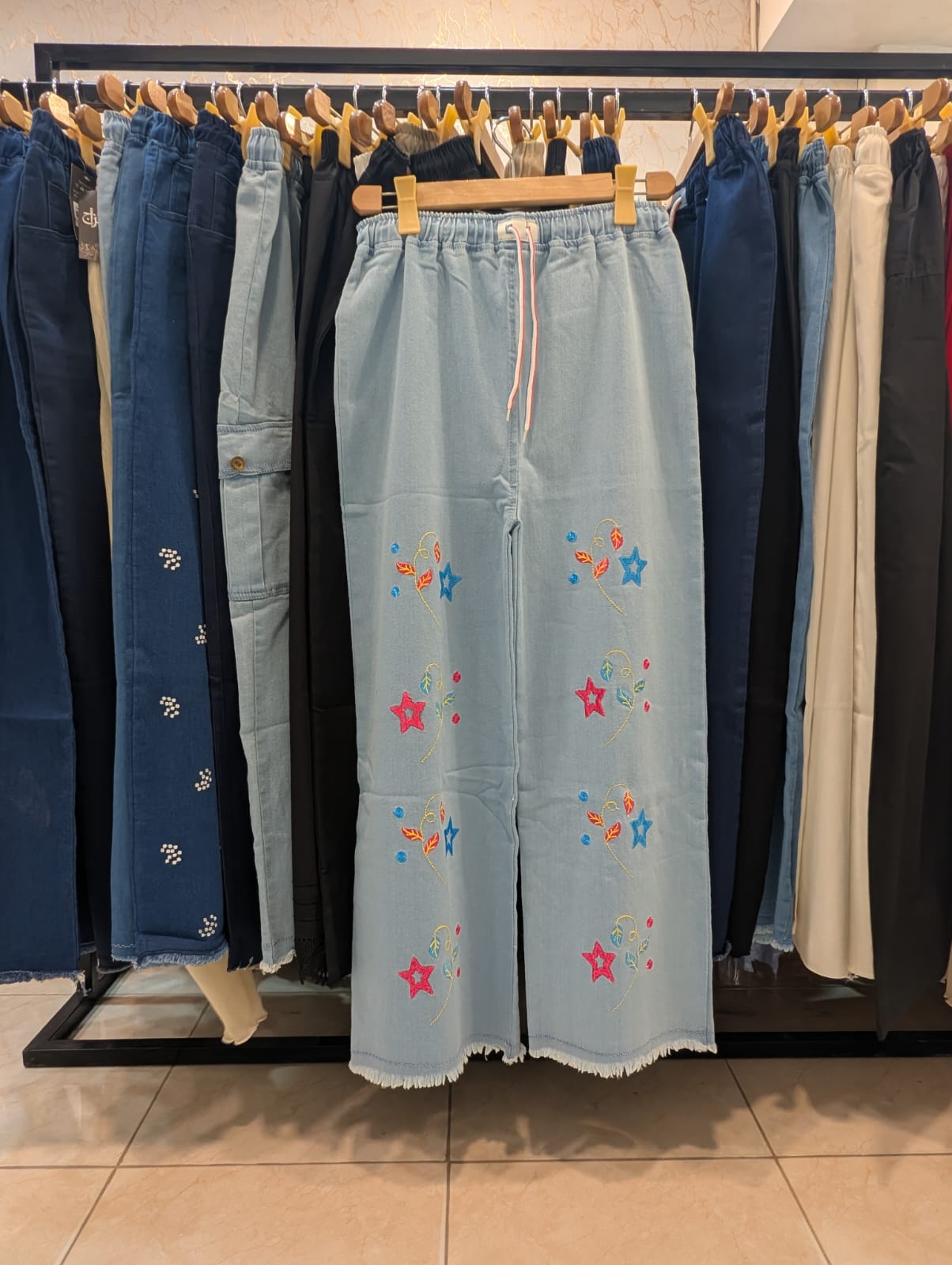 Embroidered Jeans