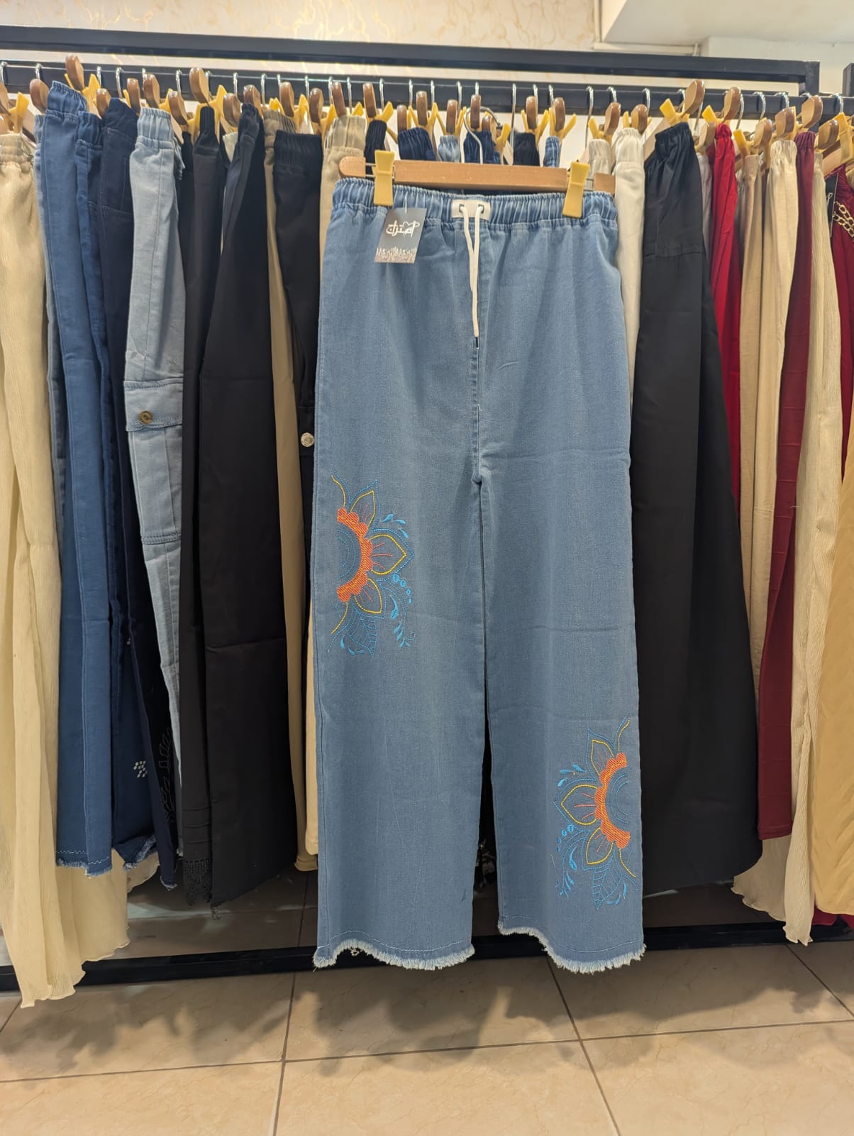 Embroidered Jeans