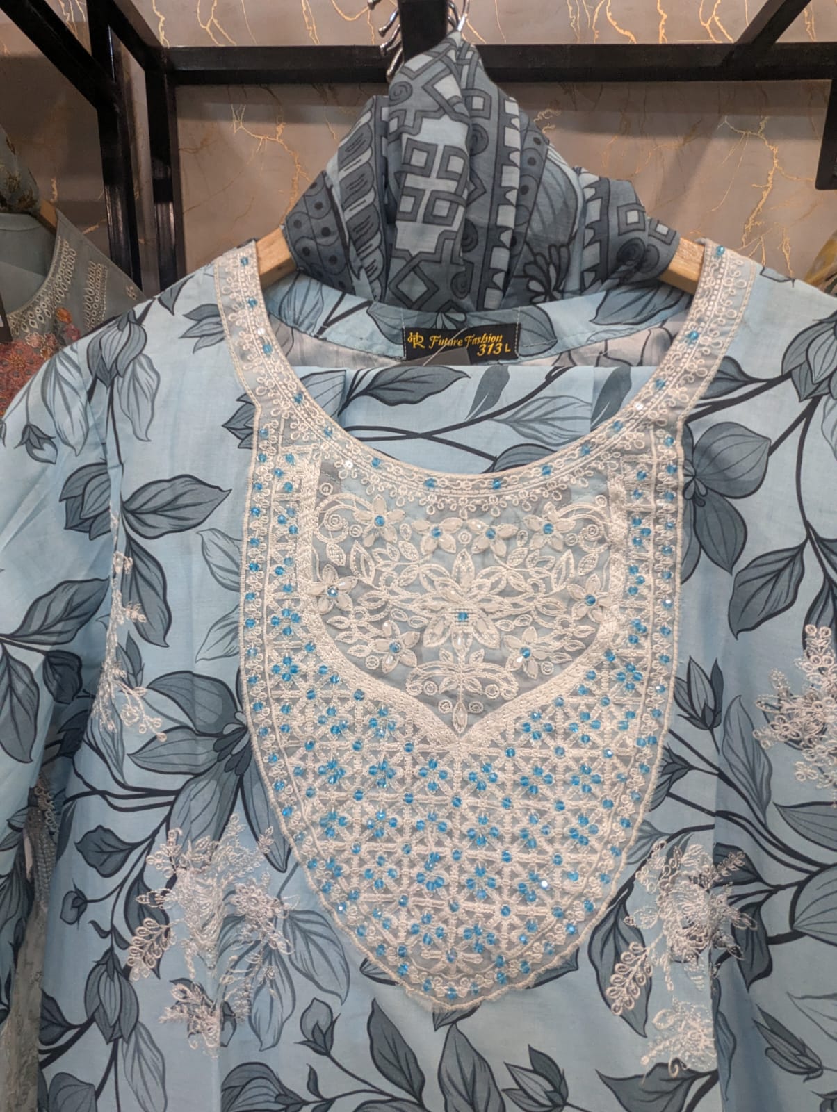 Embroidered Stitch 3pc