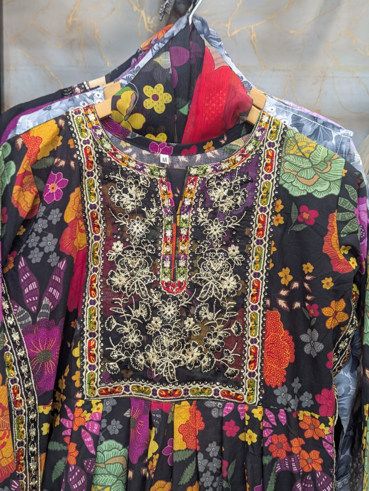 Embroidered Frock 3pc