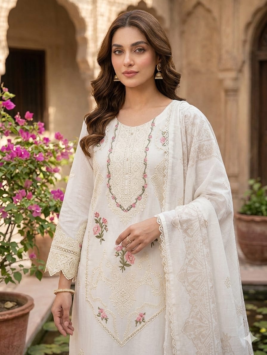 Embroidered Stitch 3pc