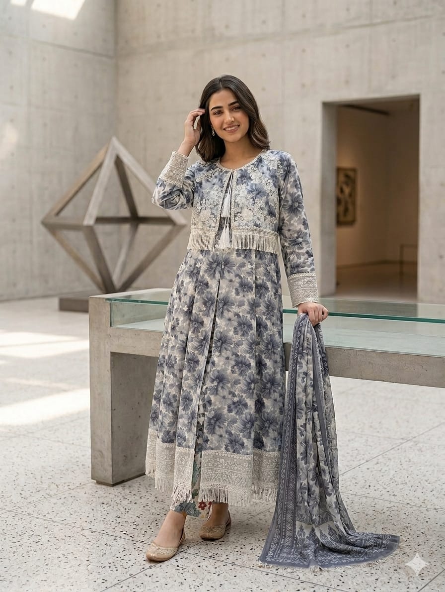 Embroidered Stitch 3pc