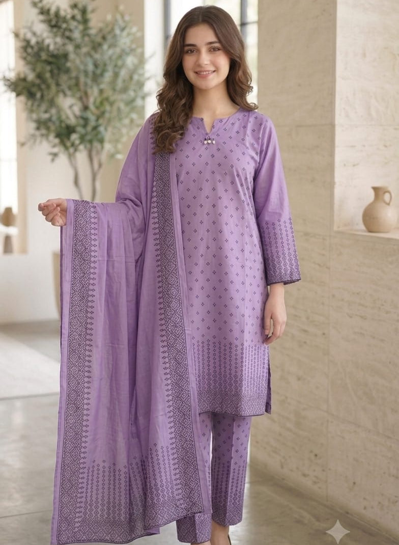 Embroidered Stitch 3pc