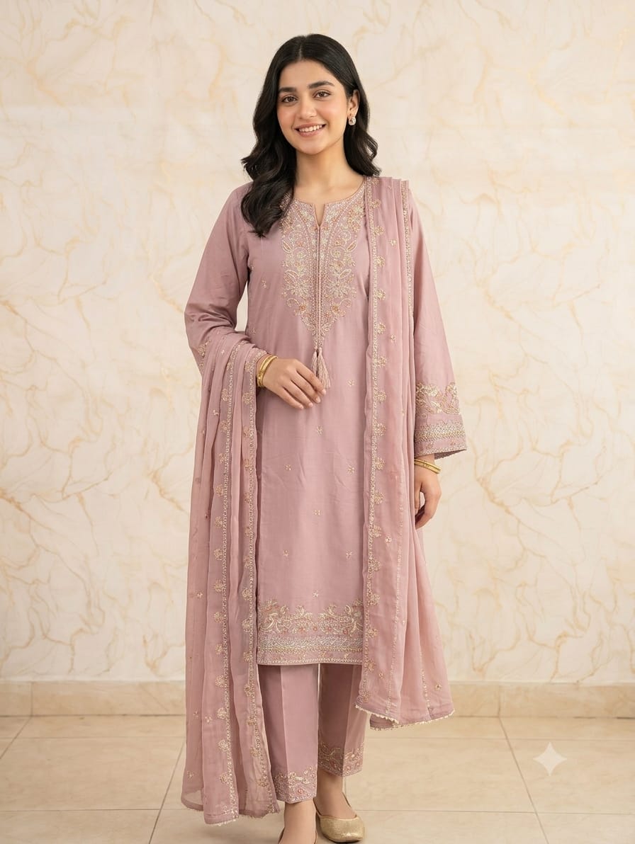 Embroidered Stitch 3 pc