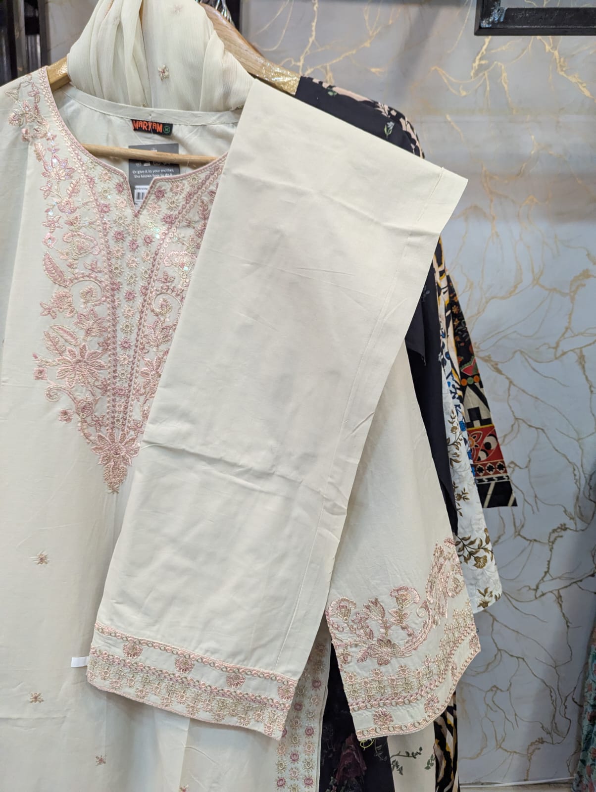 Embroidered Stitch 3pc