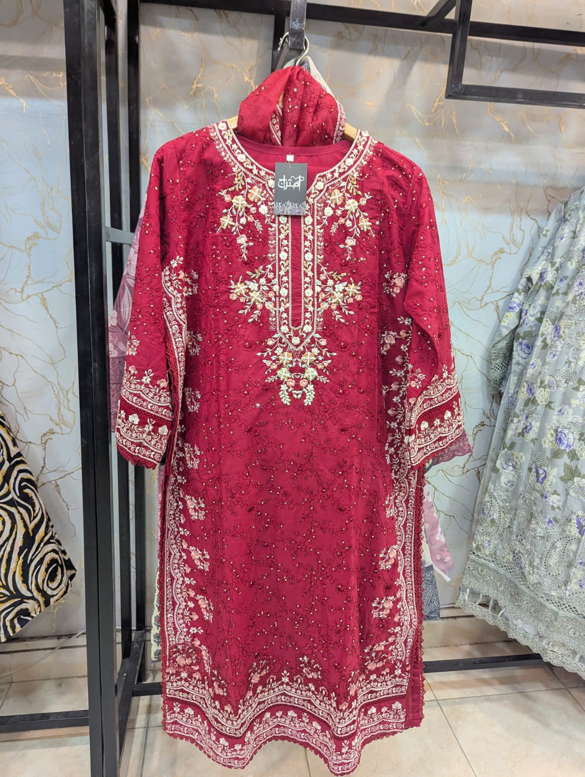 Embroidered Stitch 3pc