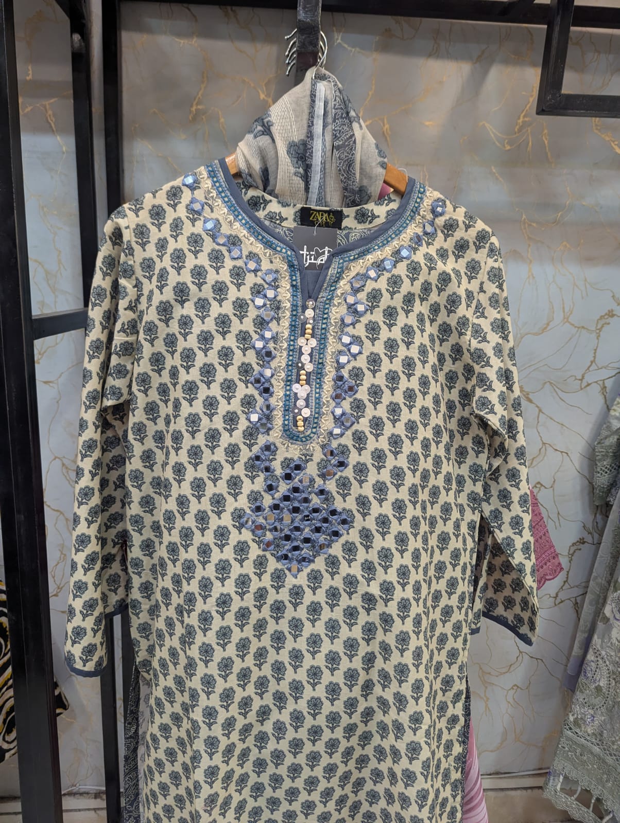 Embroidered Stitch 3pc