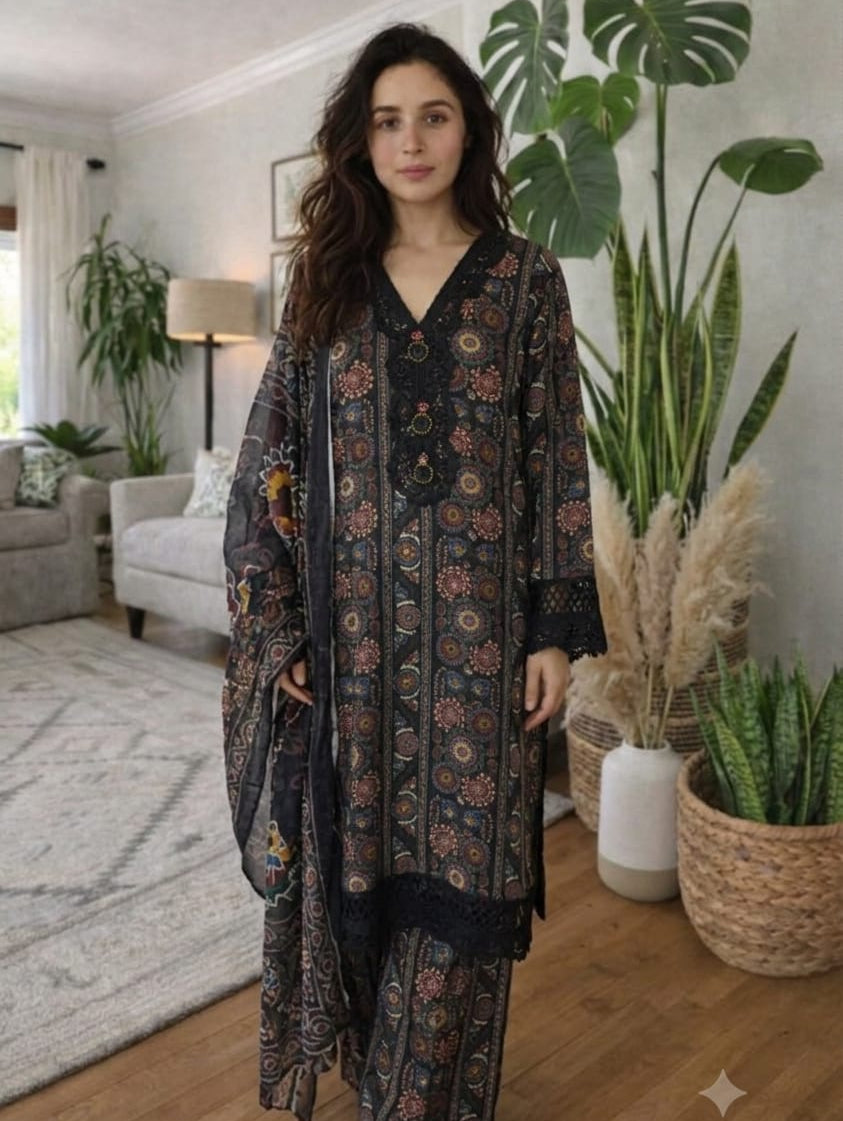 Embroidered Stitch 3 pc