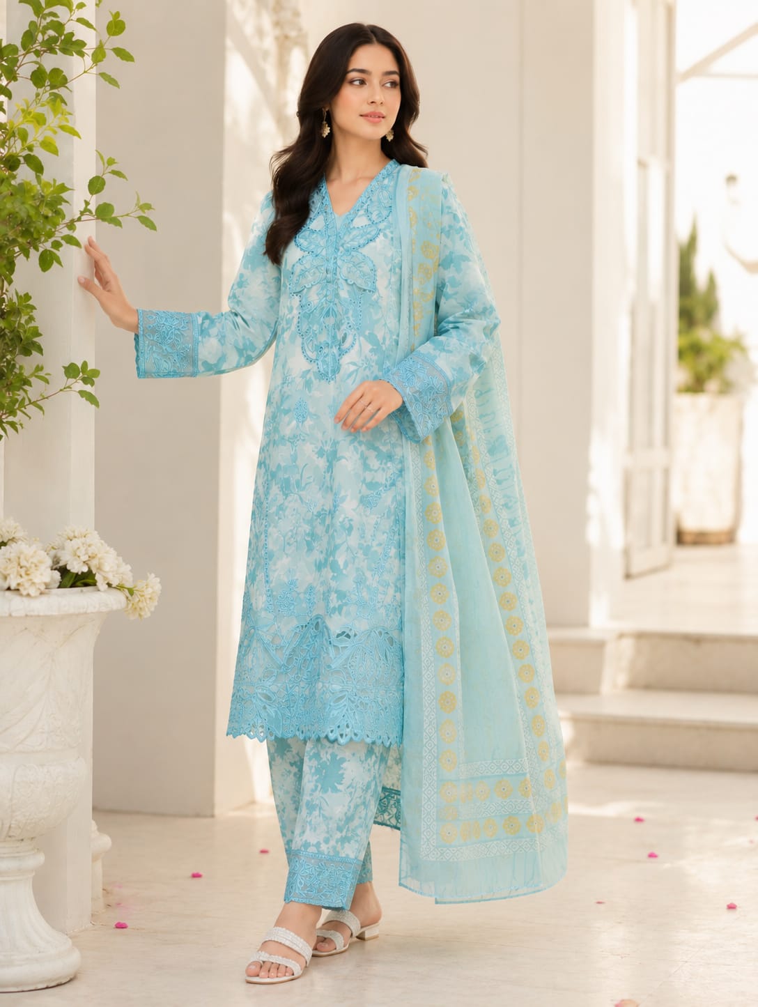 Embroidered Stitch 3pc
