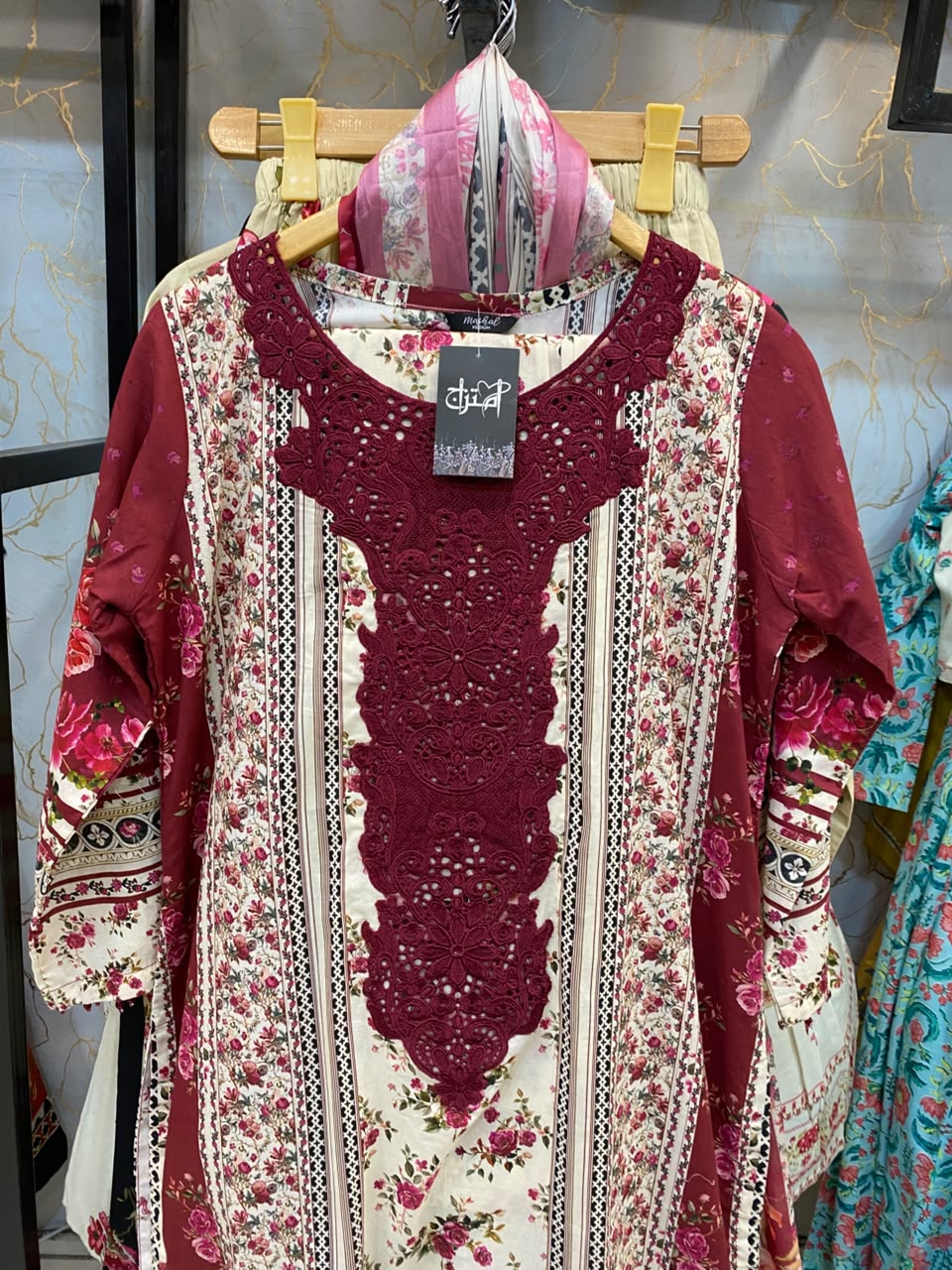 Embroidered Stitch 3pc