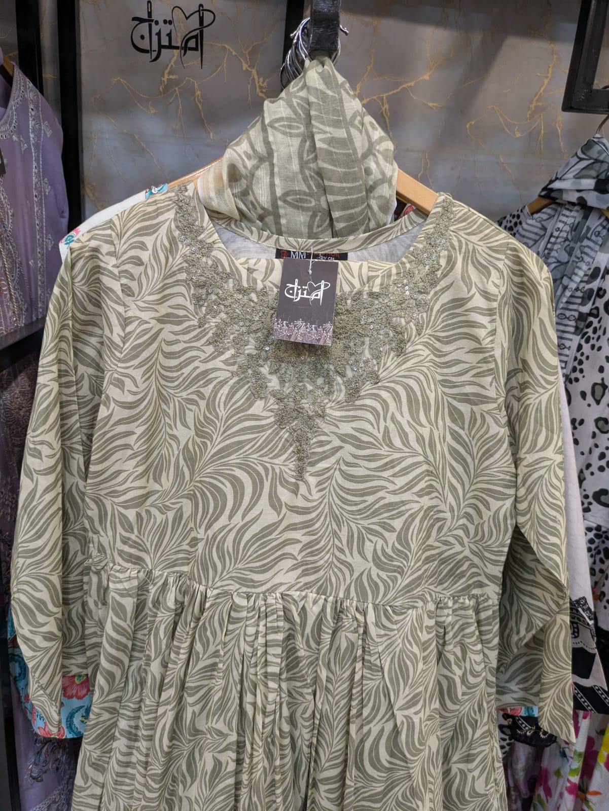 Lawn Frock 3pc