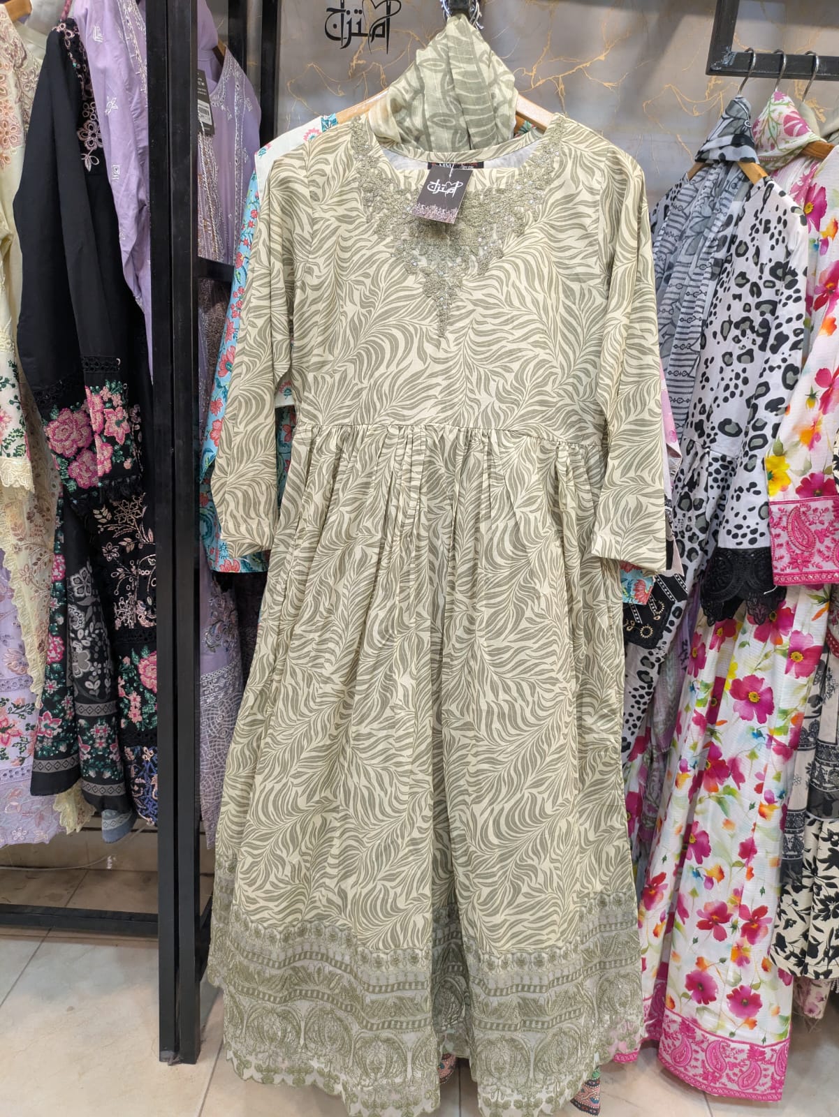 Lawn Frock 3pc