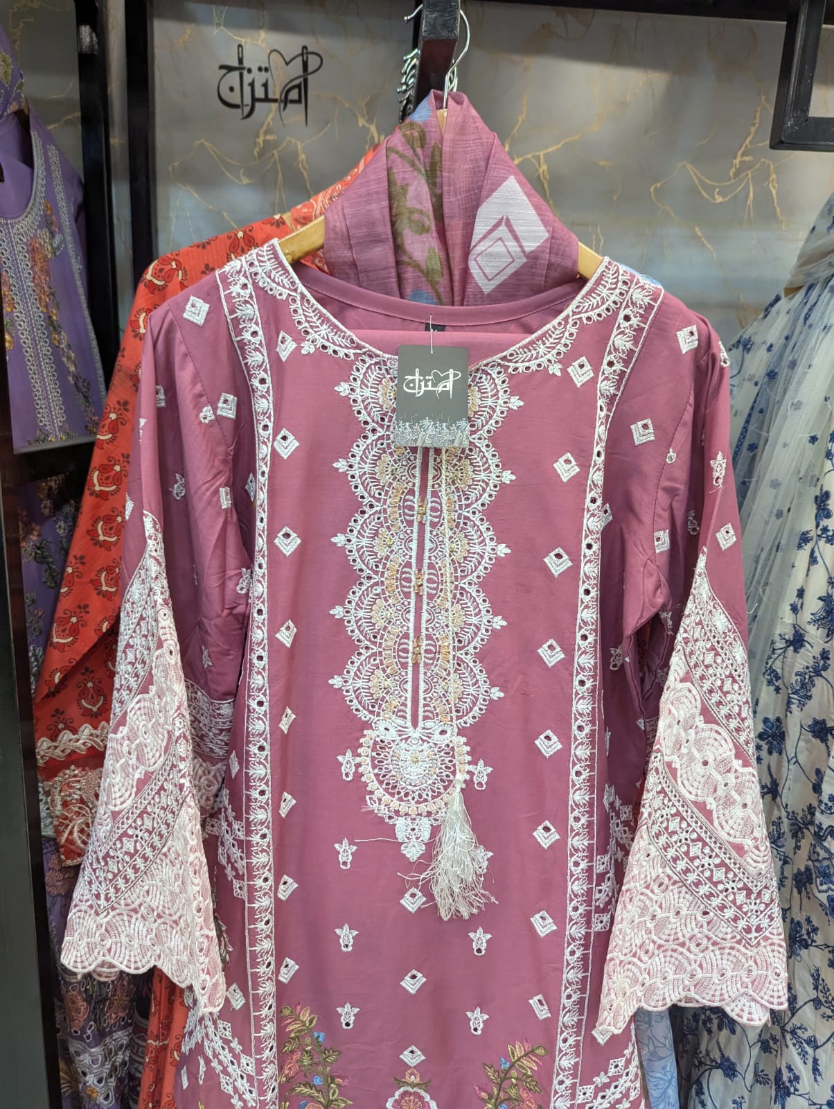 Embroidered Stitch 3pc