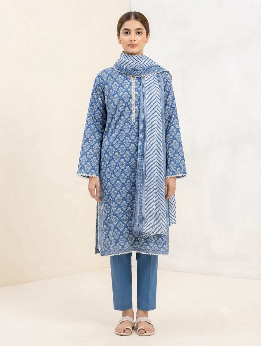 Stitch lawn 3pc