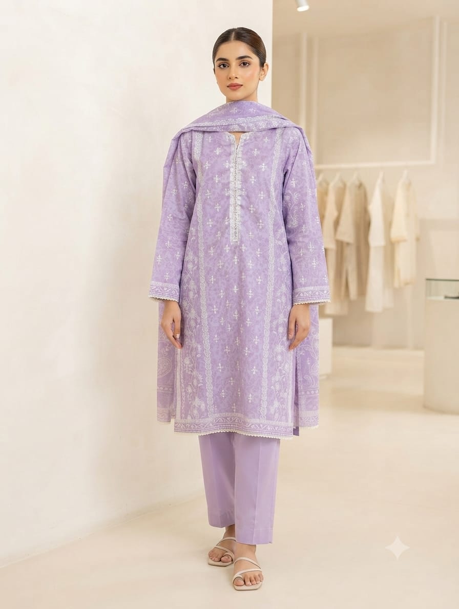 Stitch lawn 3pc