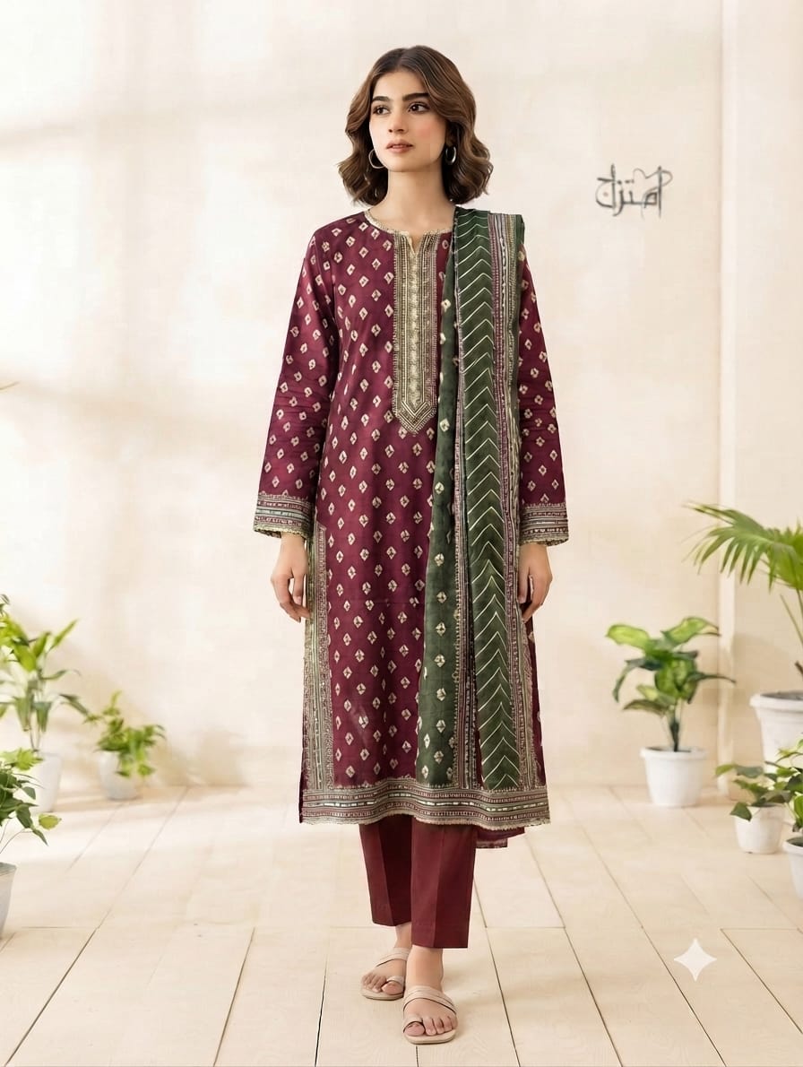 Stitch lawn 3pc