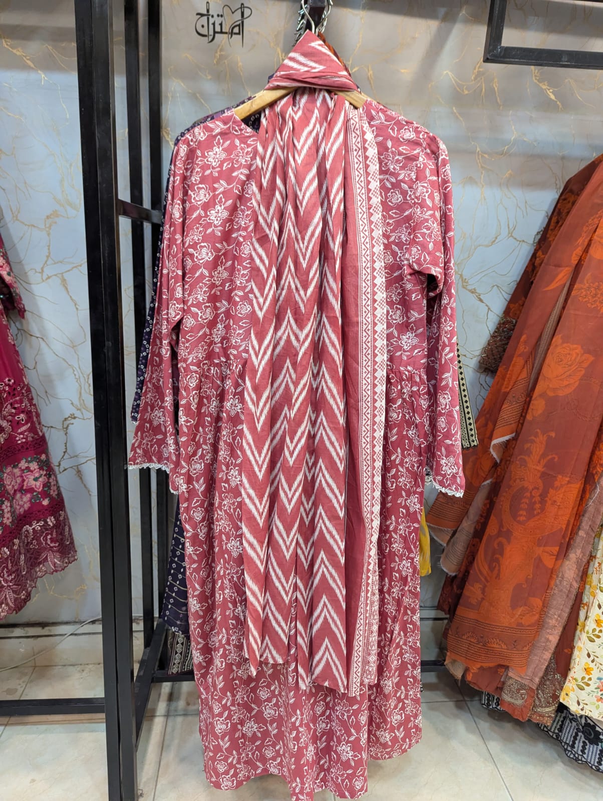 Lawn Frock Stitch 3pc