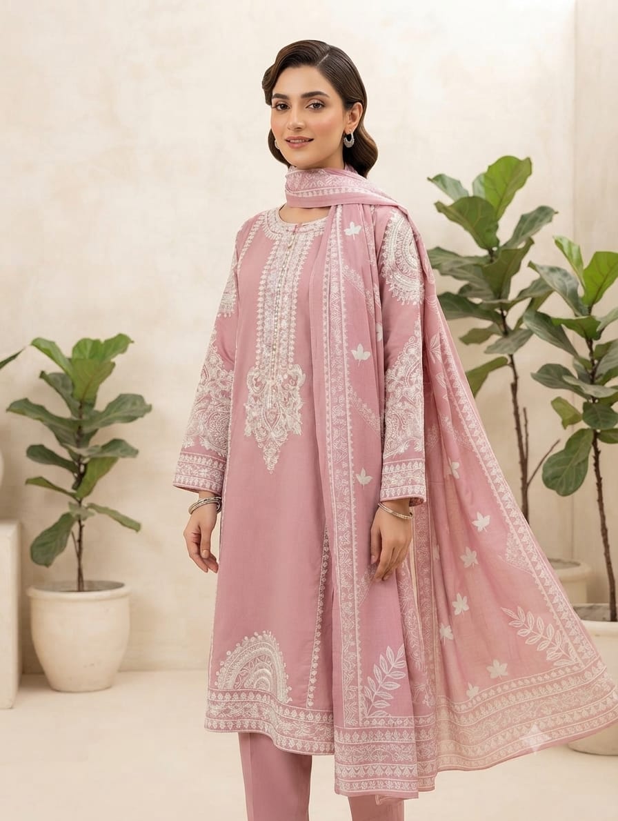 Embroidered Stitch 3pc