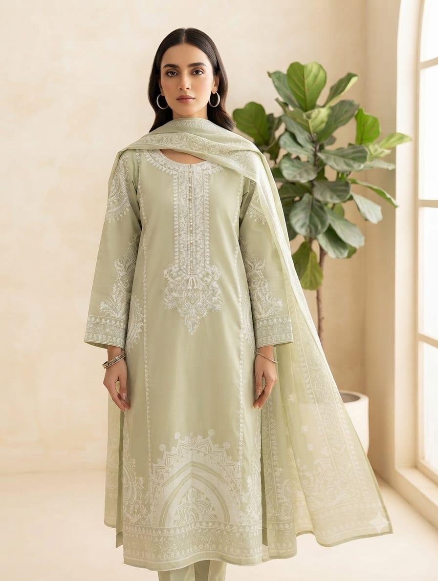 Embroidered Stitch 3pc