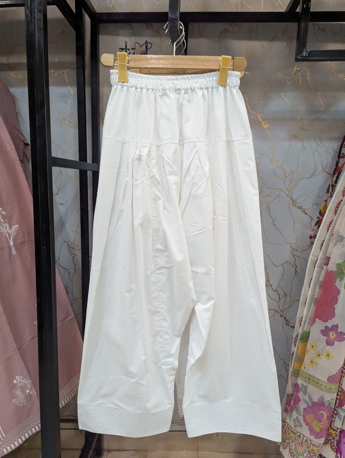 White Farshi Shalwar