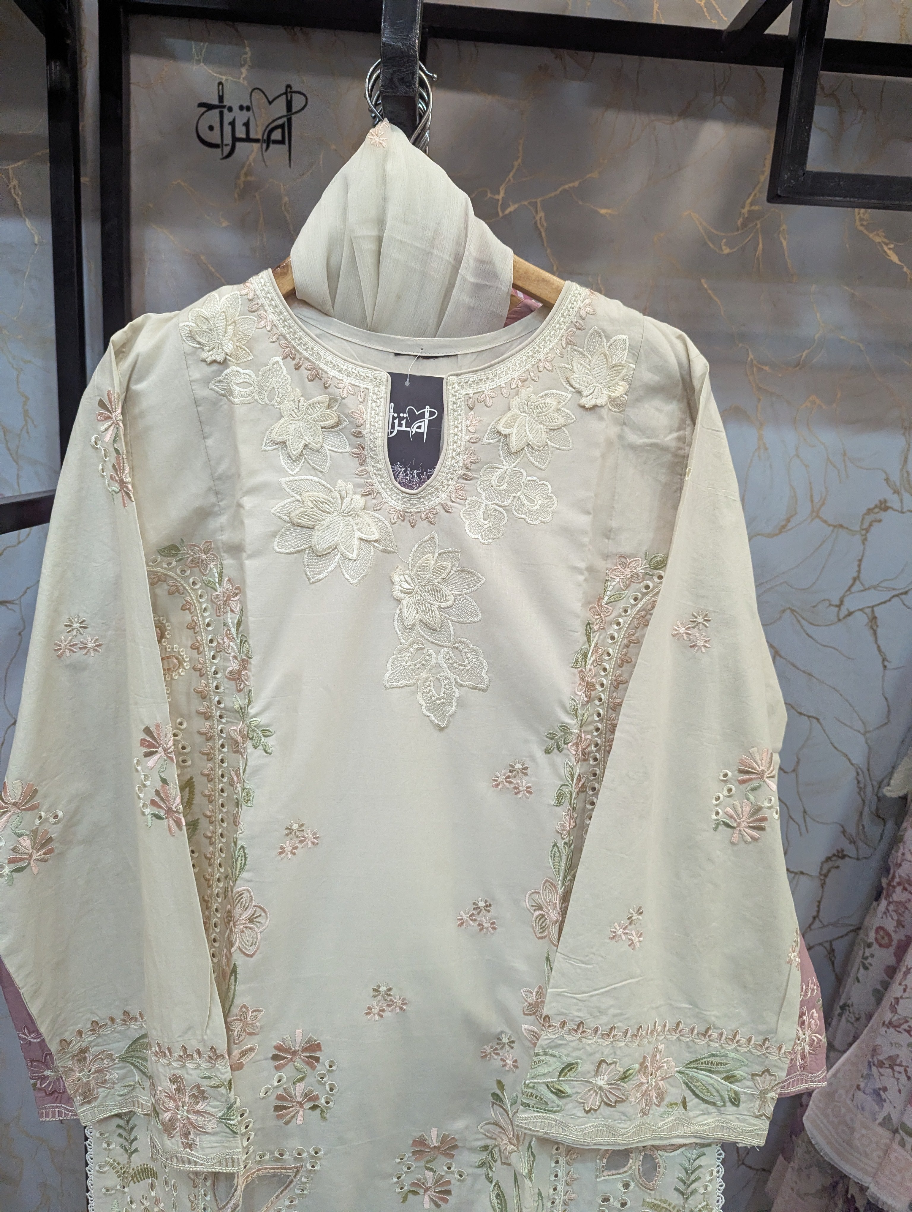Embroidered Stitch 3pc(New arrivals)