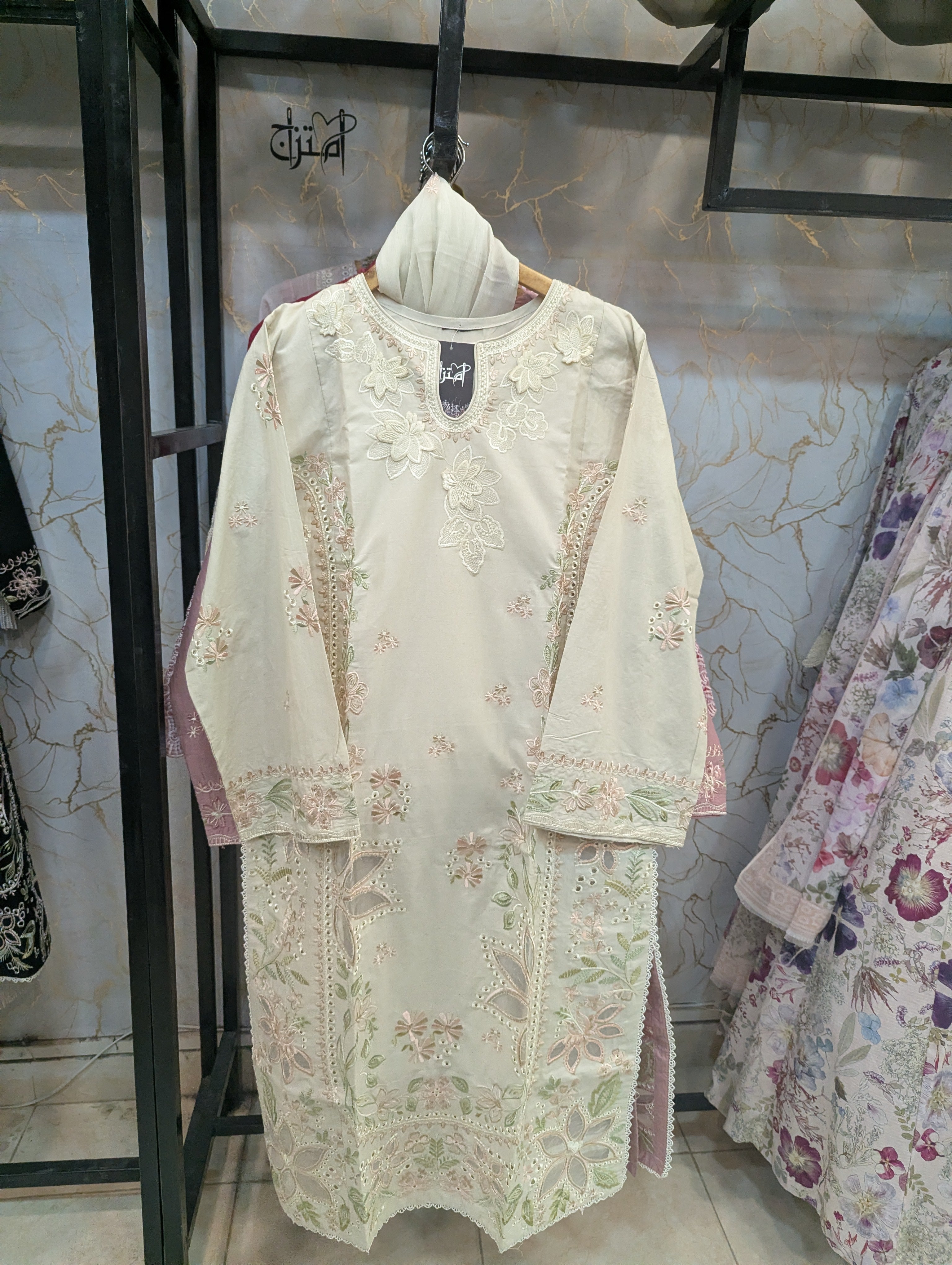 Embroidered Stitch 3pc(New arrivals)